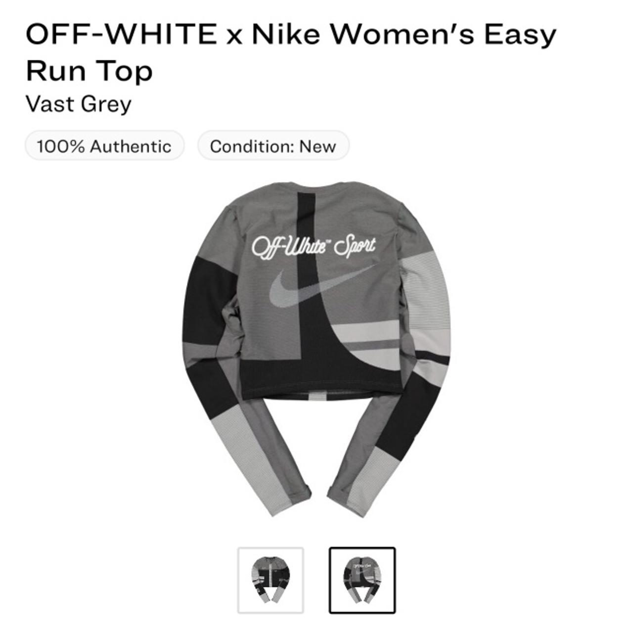 Off-white x 'women's easy run top vast outlet grey