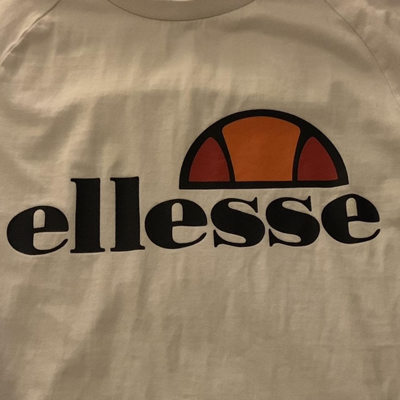 Ellese logo top, size 6, great condition (no ripping... - Depop