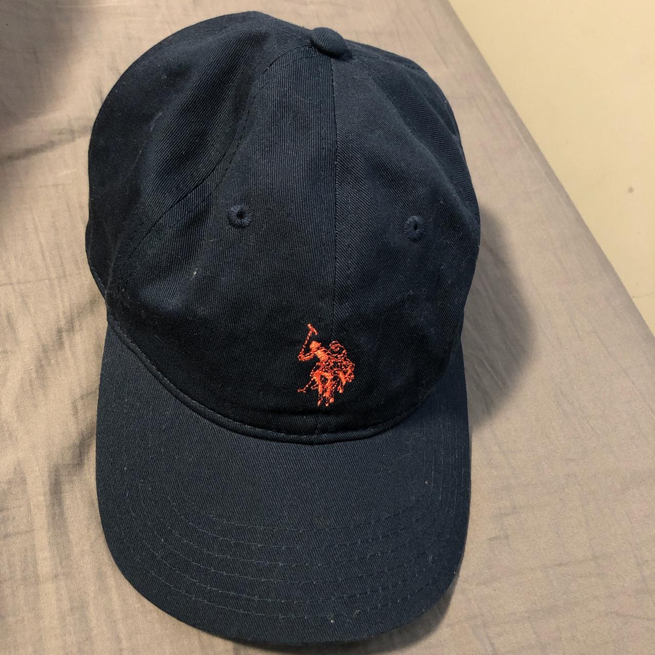 U.S. Polo Assn. Men's Navy and Pink Hat