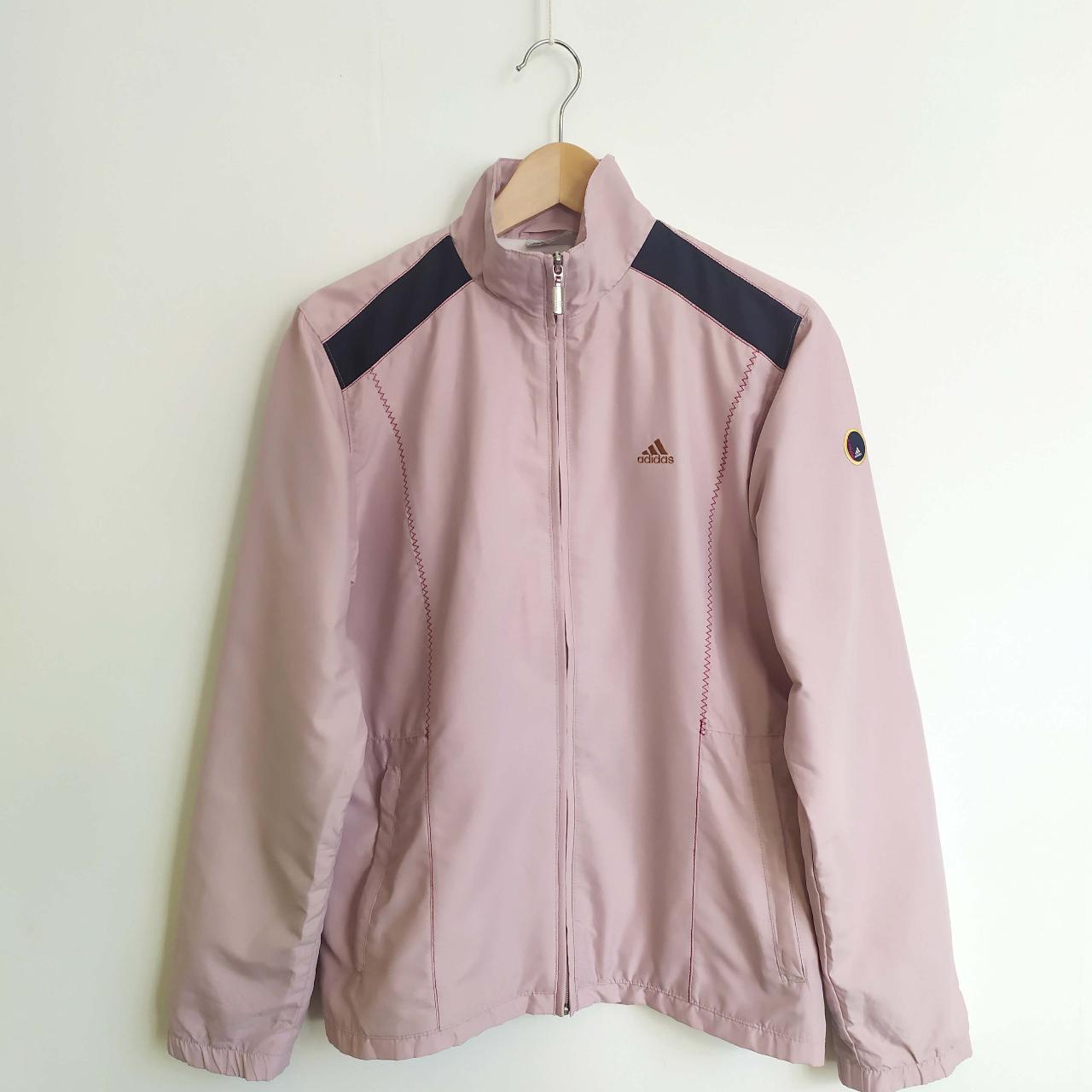 Vintage dusty pink adidas track jacket. Great. Depop