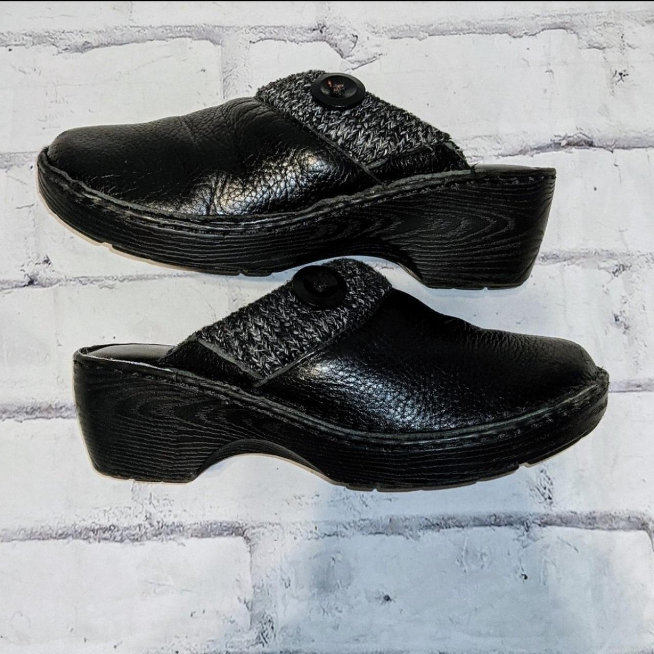 Product Image 1 - Vintage block heeled leather clogs