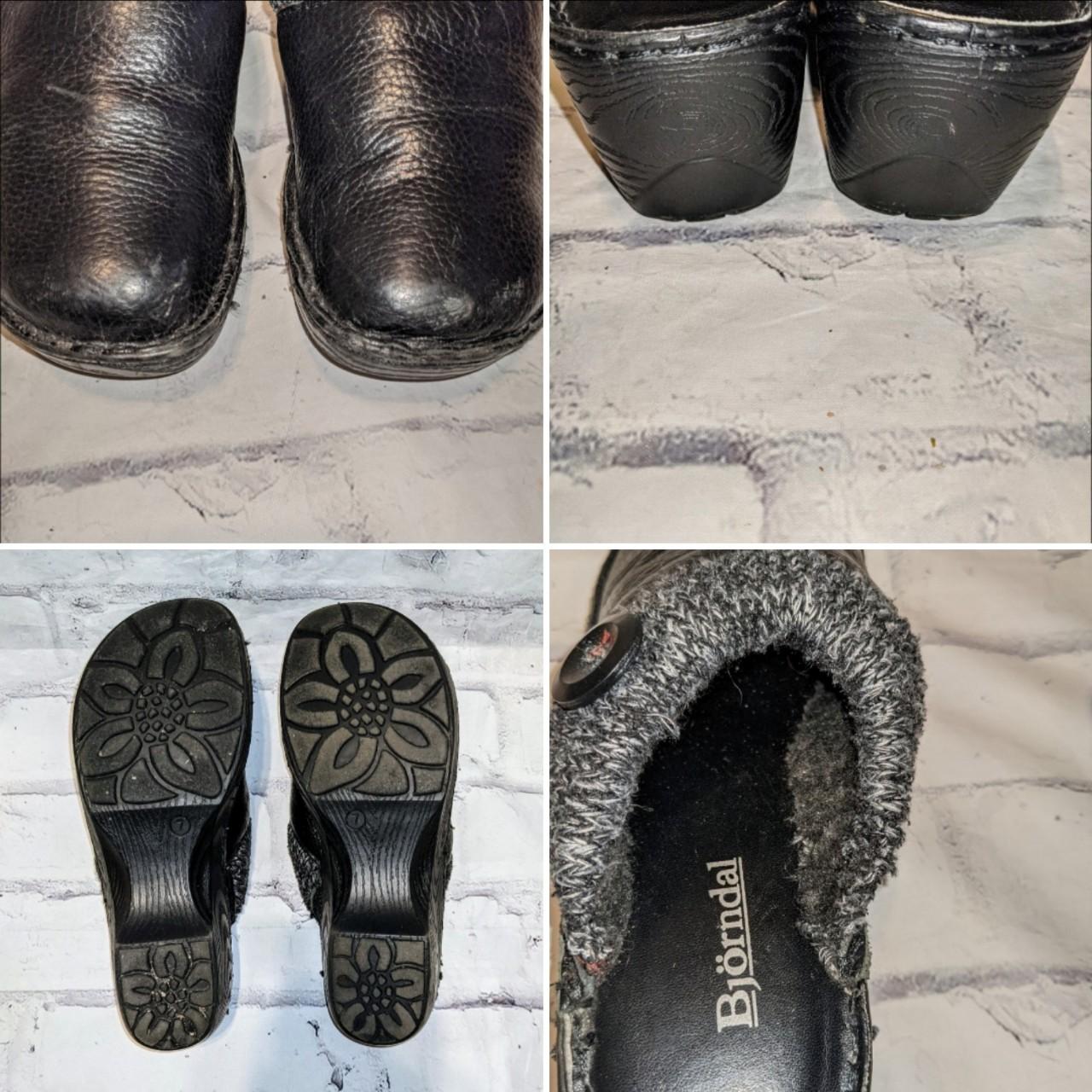 Product Image 4 - Vintage block heeled leather clogs