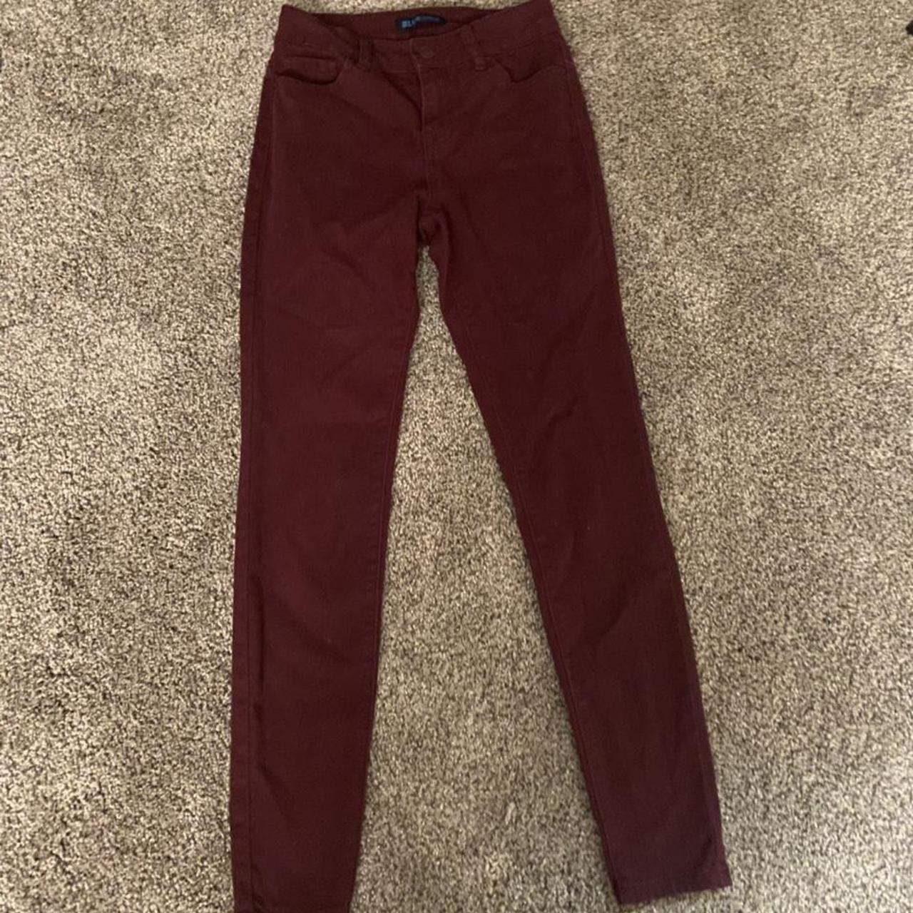 Burgundy BLUESPICE high waisted pants These are a... - Depop