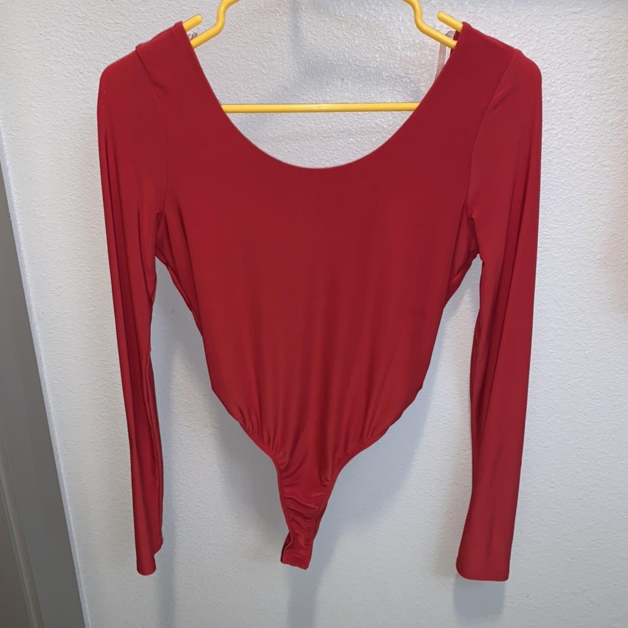 Women's Red Bodysuit Depop