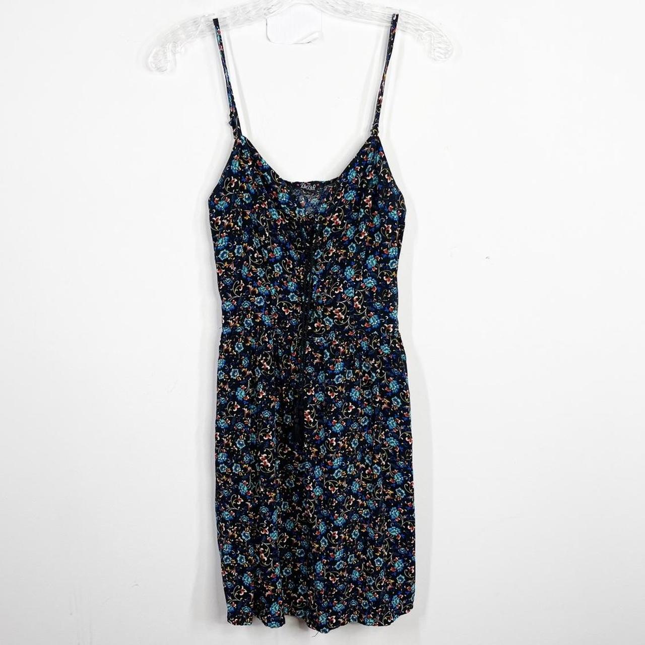 Y2K Bebop Floral Slip Dress. Has A Tie Front With... - Depop