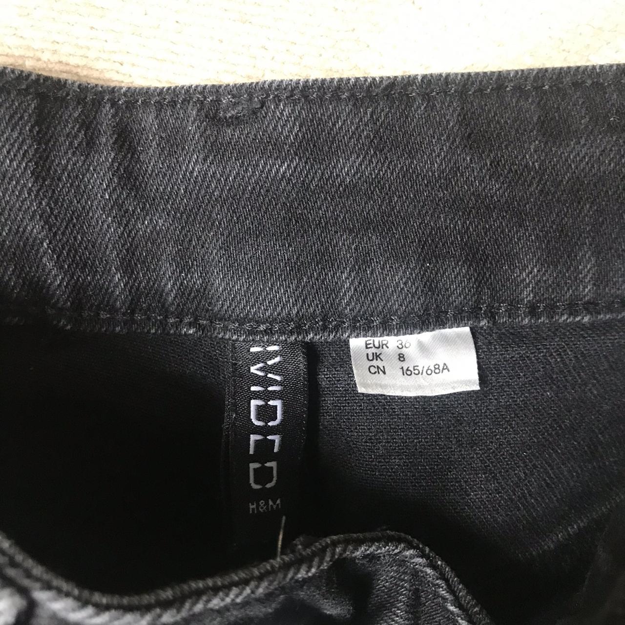 Denim slim leg mom jeans Size UK 8 H&M Barely worn... Depop