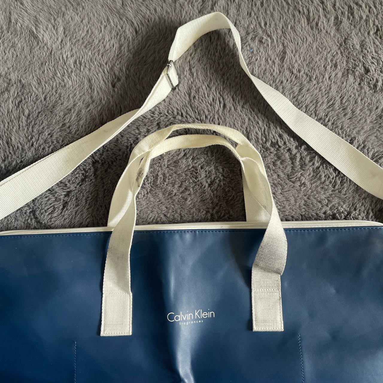 Blue and white Calvin Klein duffle bag Only a few... - Depop