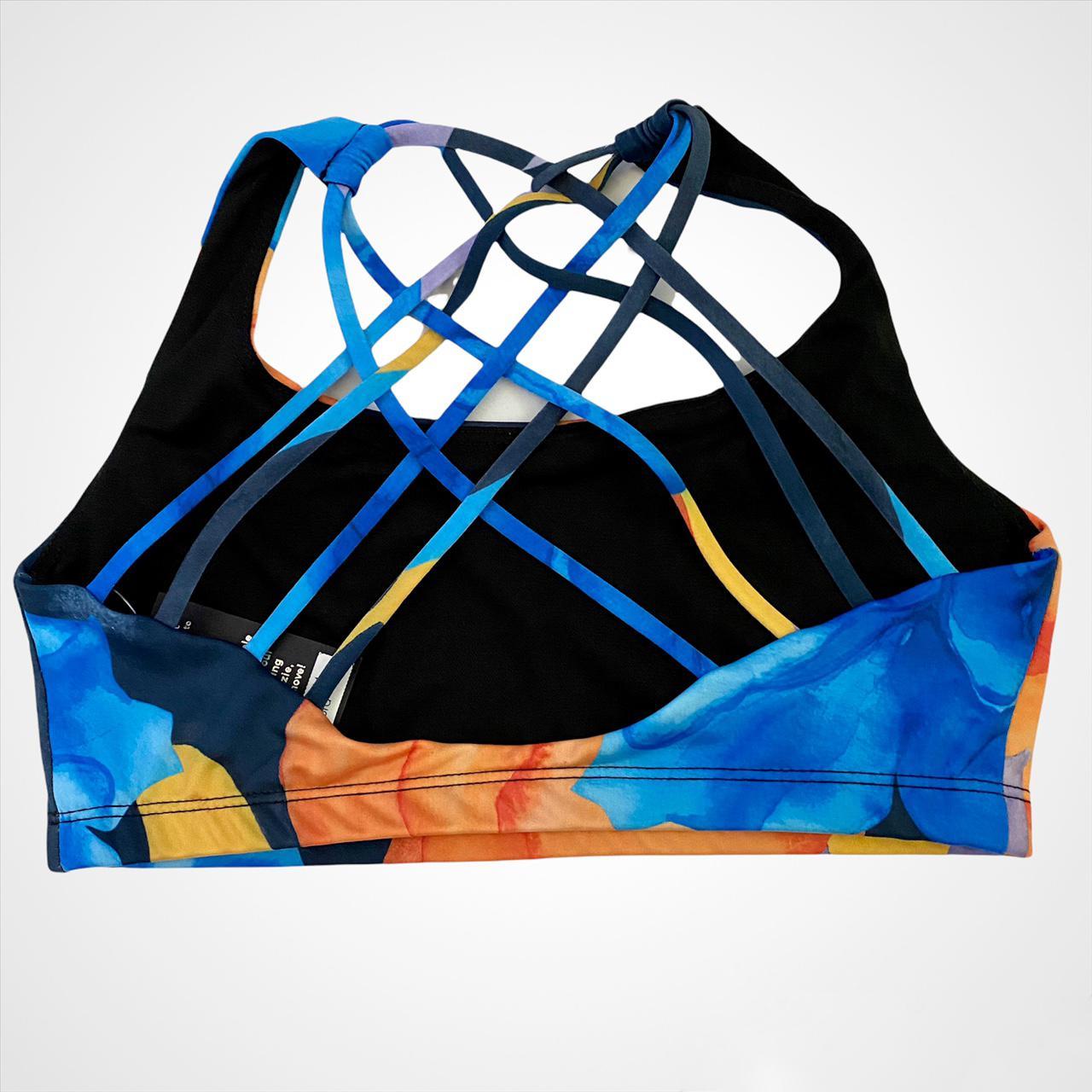 Onzie Women's Orange and Blue Bra (2)