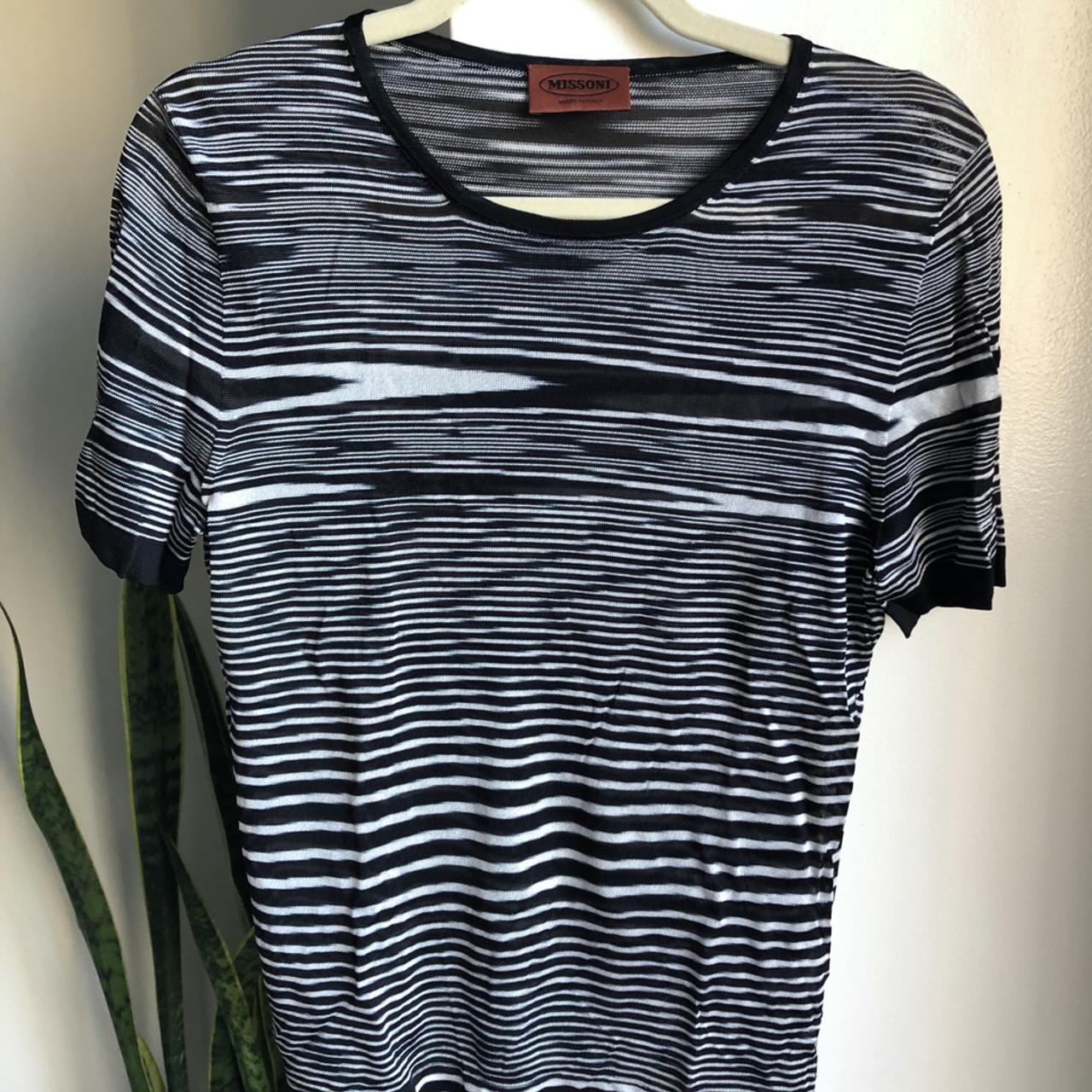 Missoni sheer top, never worn, from the shop in... - Depop