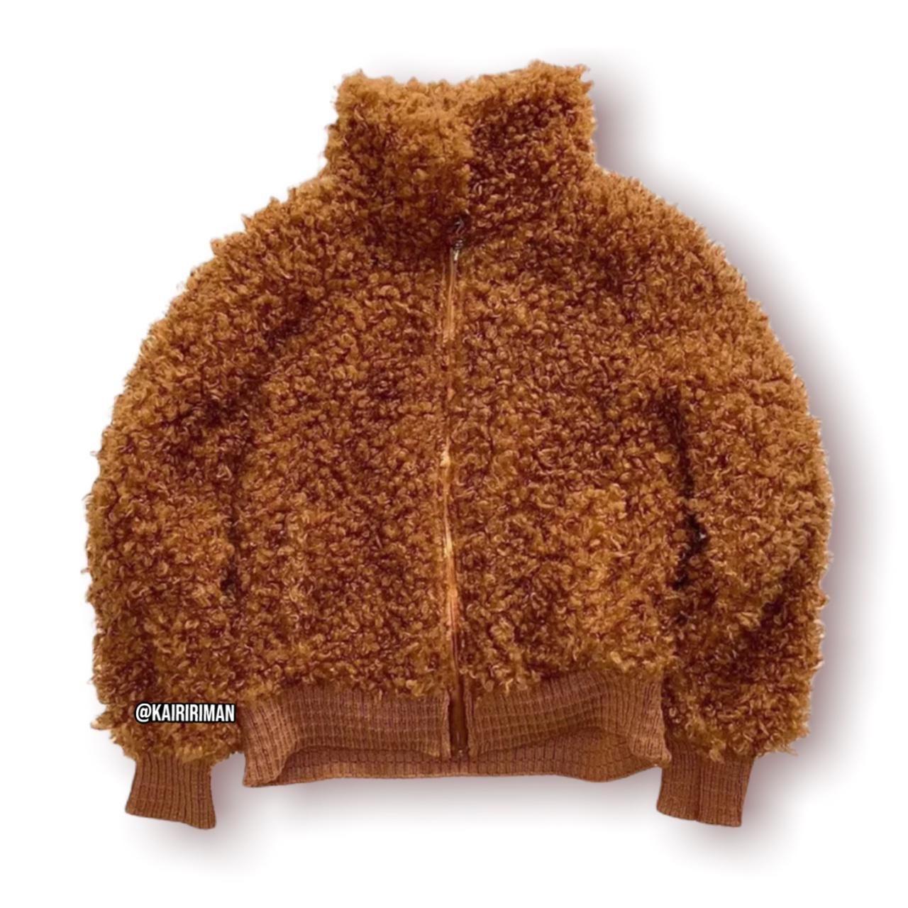 brown fluffy jacket target