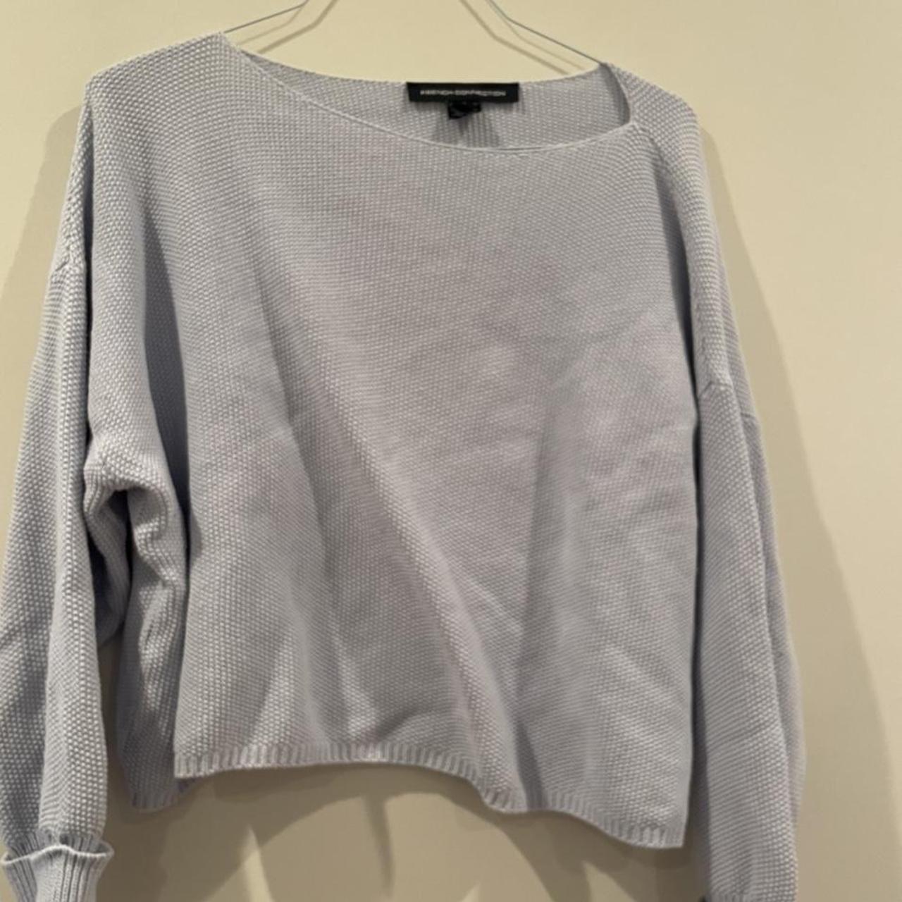 French Connection light blue sweater -like new -no... - Depop