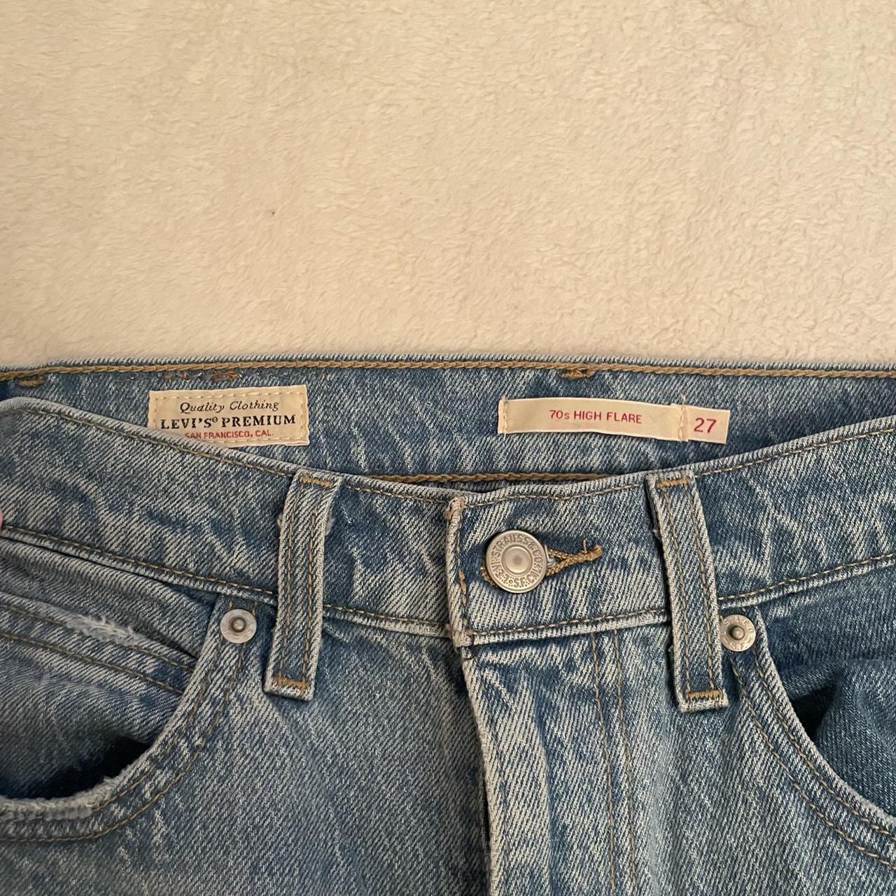 Levi’s 70s High flare jeans🧵💙🪡 size: 27 retail... - Depop