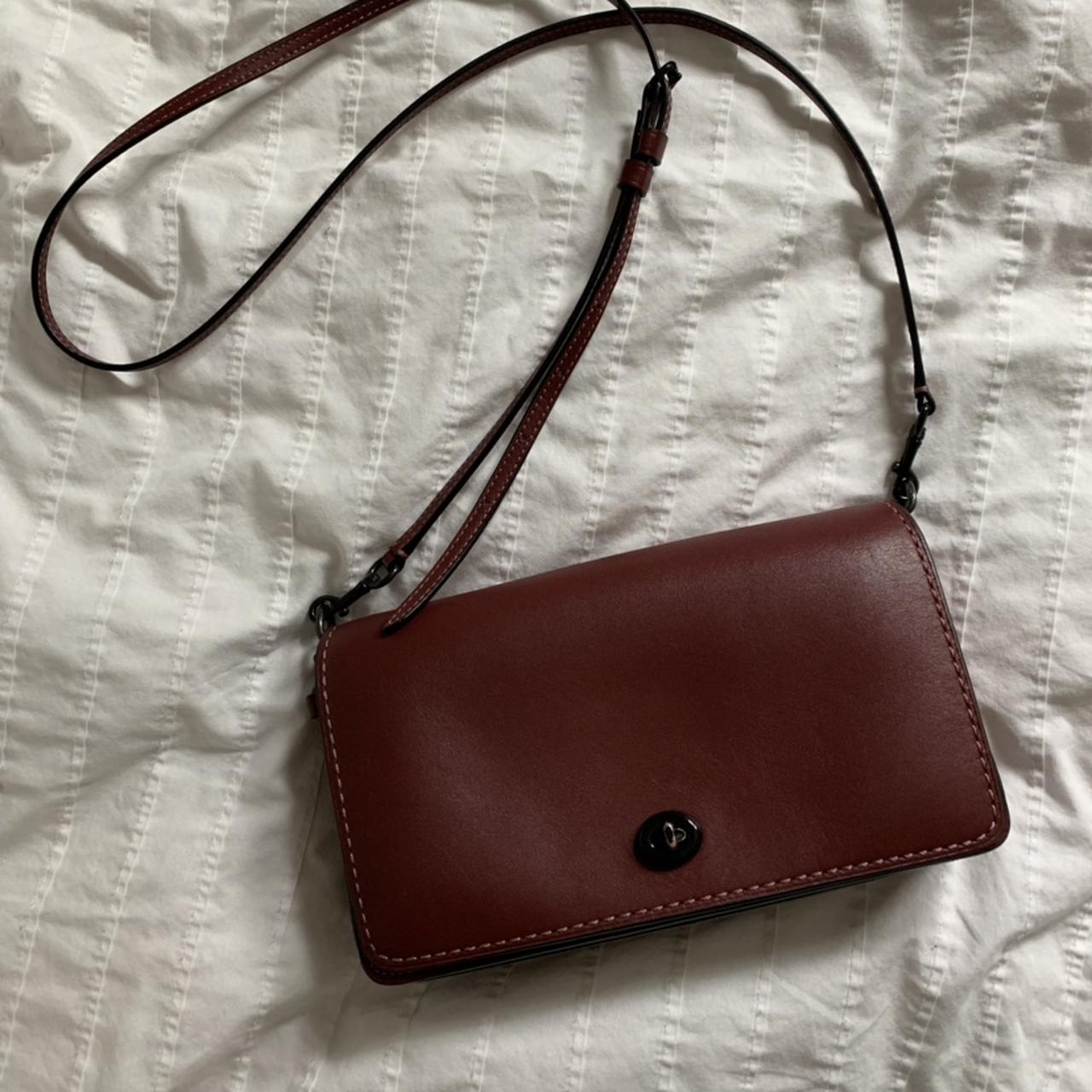 Coach Dinky bag in Oxblood Some very minimal signs Depop