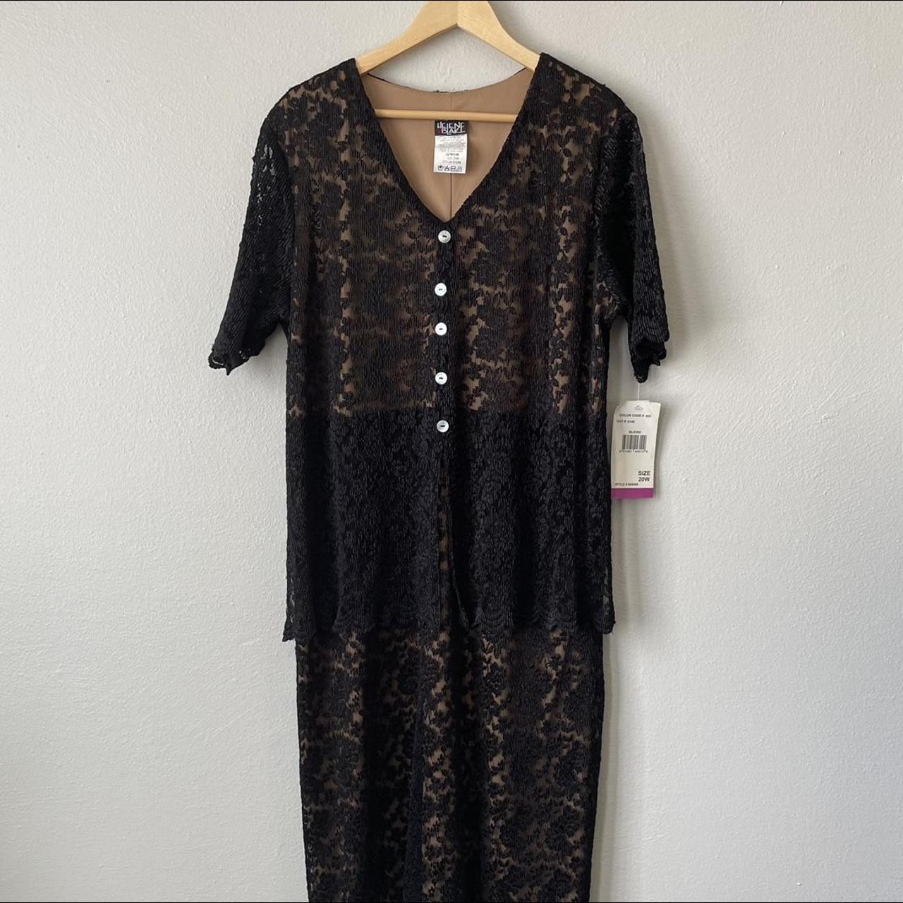 Dune Women's Tan and Black Dress | Depop