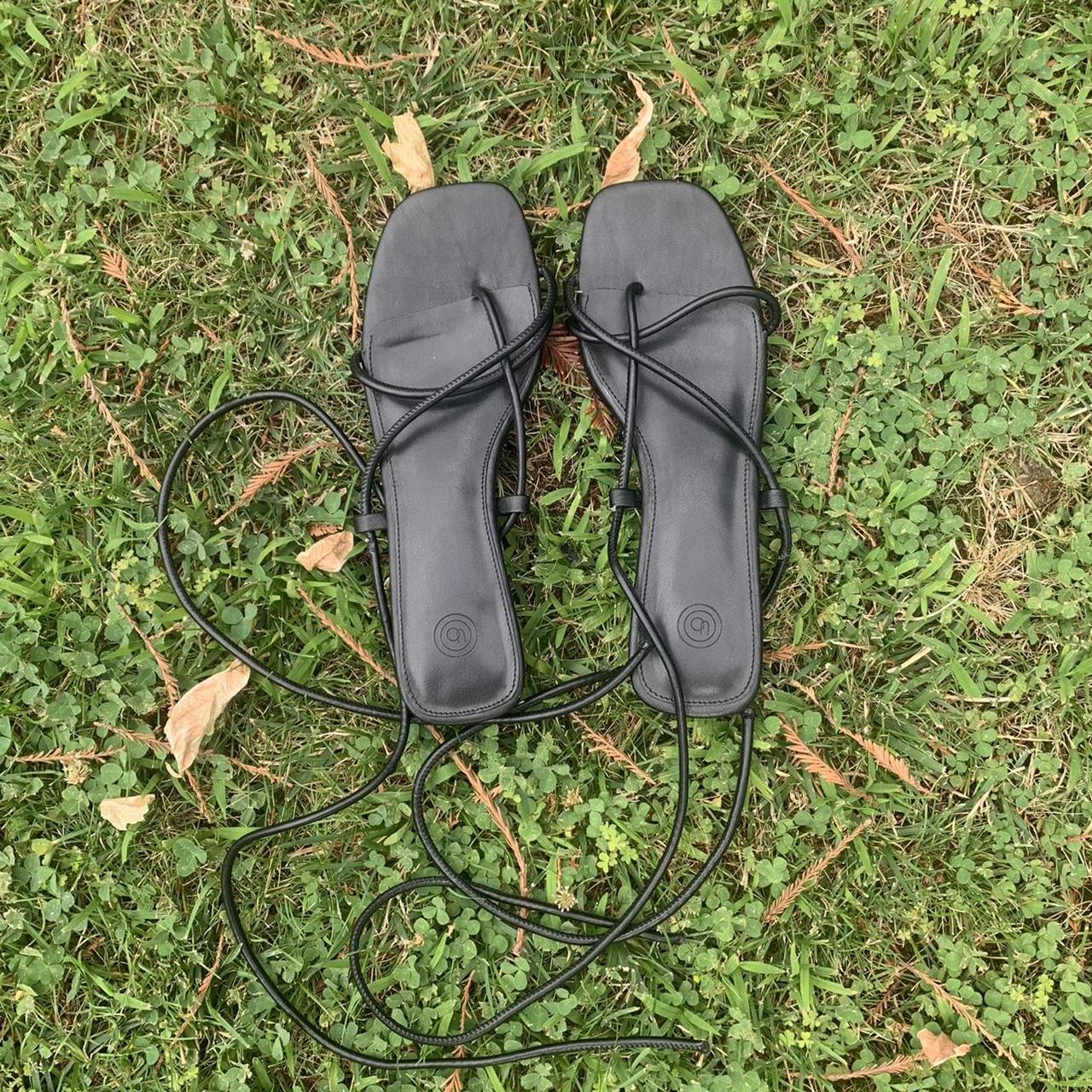 Urban Outfitters Womens Black Sandals Depop 9047