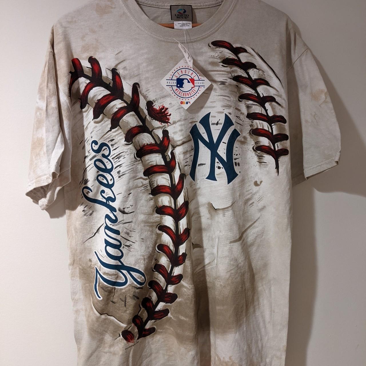 Vintage 2014 Liquid Blue New York Yankees Baseball - Depop
