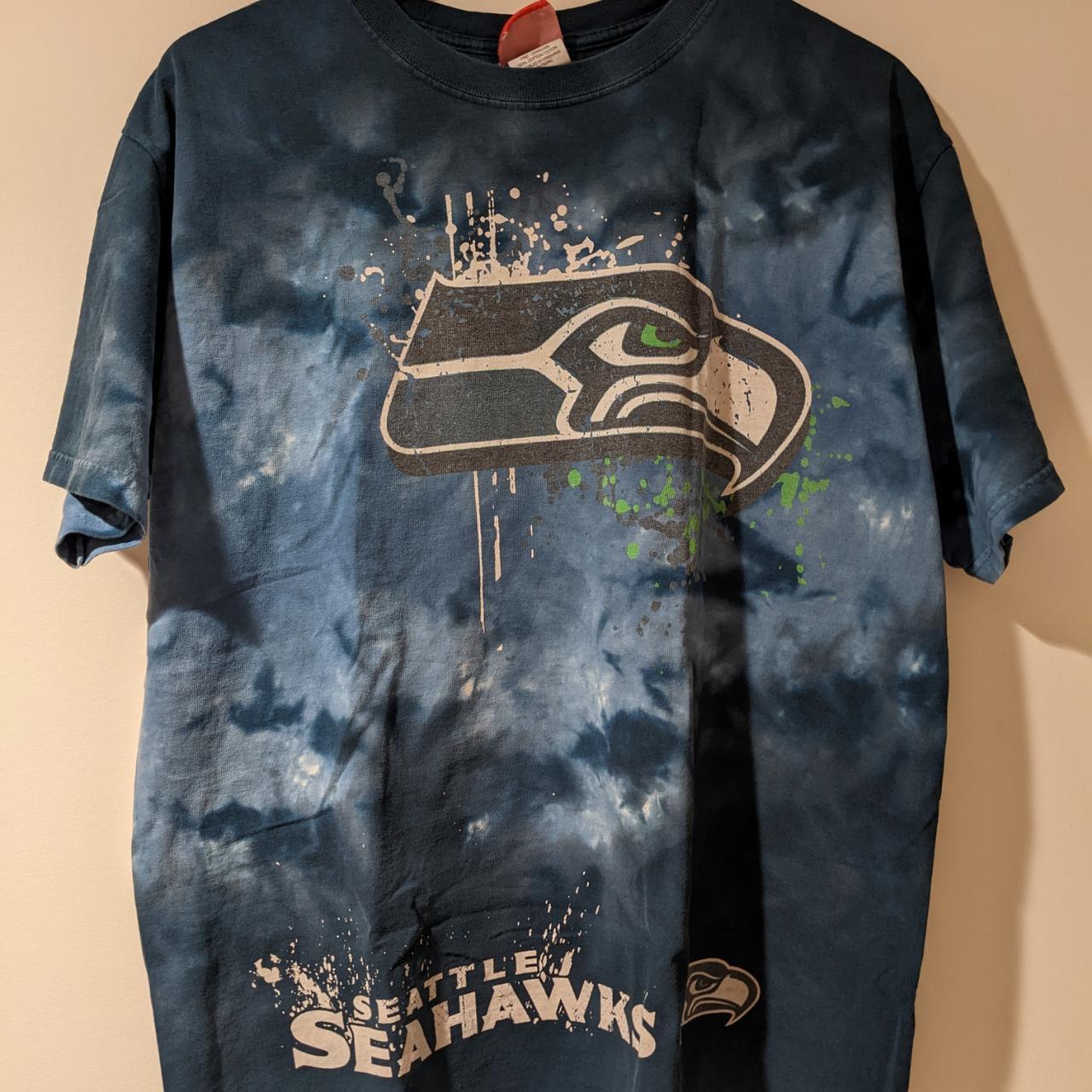 Seattle Seahawks Vintage Tie Dye T Shirt . . . L-XL - Depop