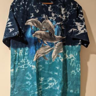 Vintage 90s Dolphins T-shirt by Liquid Blue Retro Tie-dye 