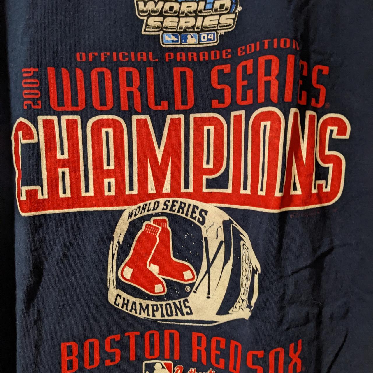 Vintage 2004 Boston Red Sox World Series Champions Parade Edition Shirt XL