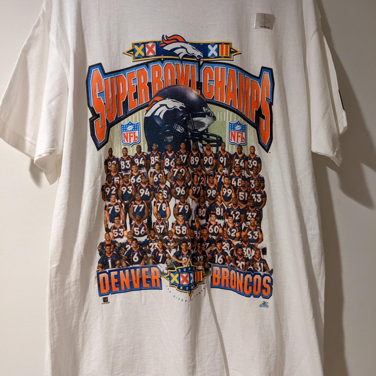 Vintage 90s 1998 Denver Broncos Super Bowl Champions - Depop