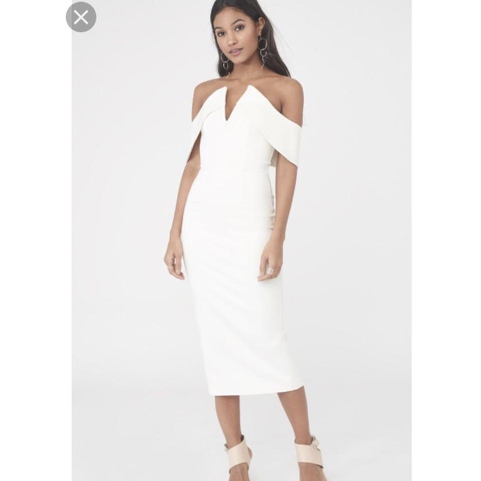 lavish alice white bardot dress