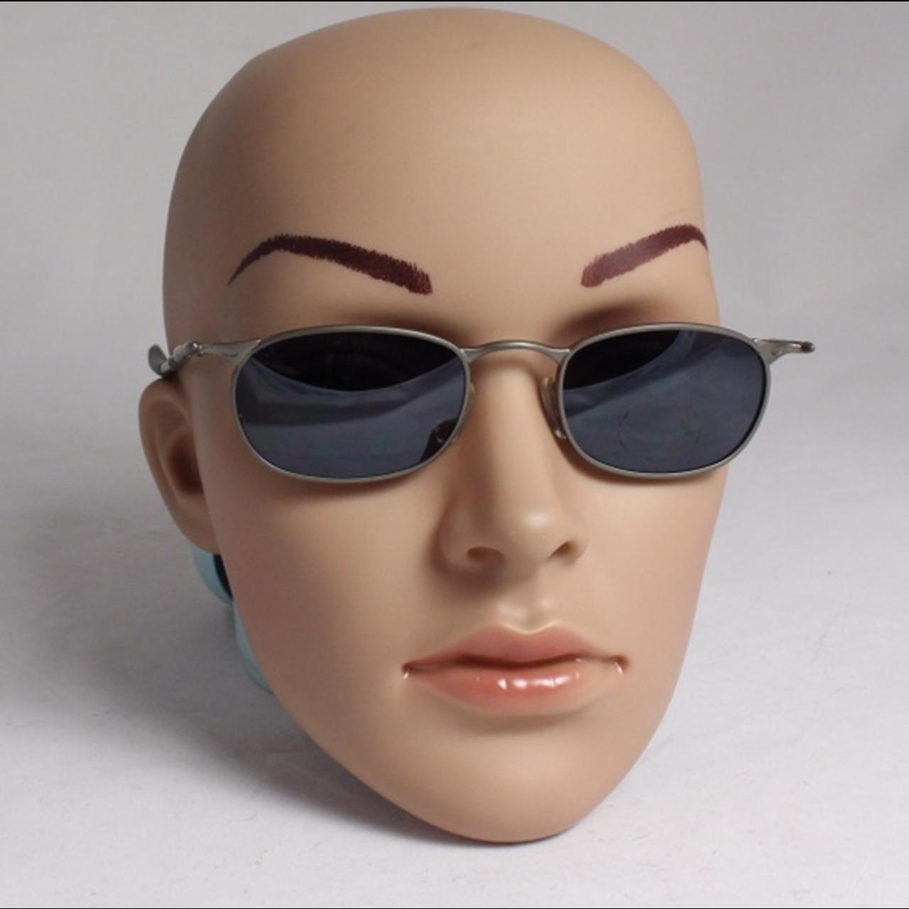 Metal gun oval shaped sunglasses UV400 100... Depop