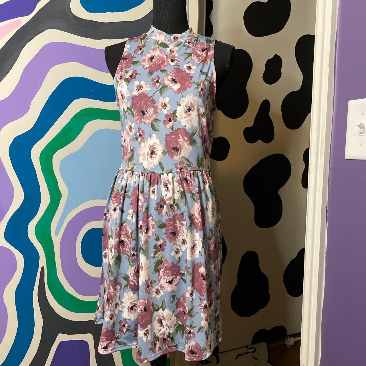 Loft pink floral outlet dress