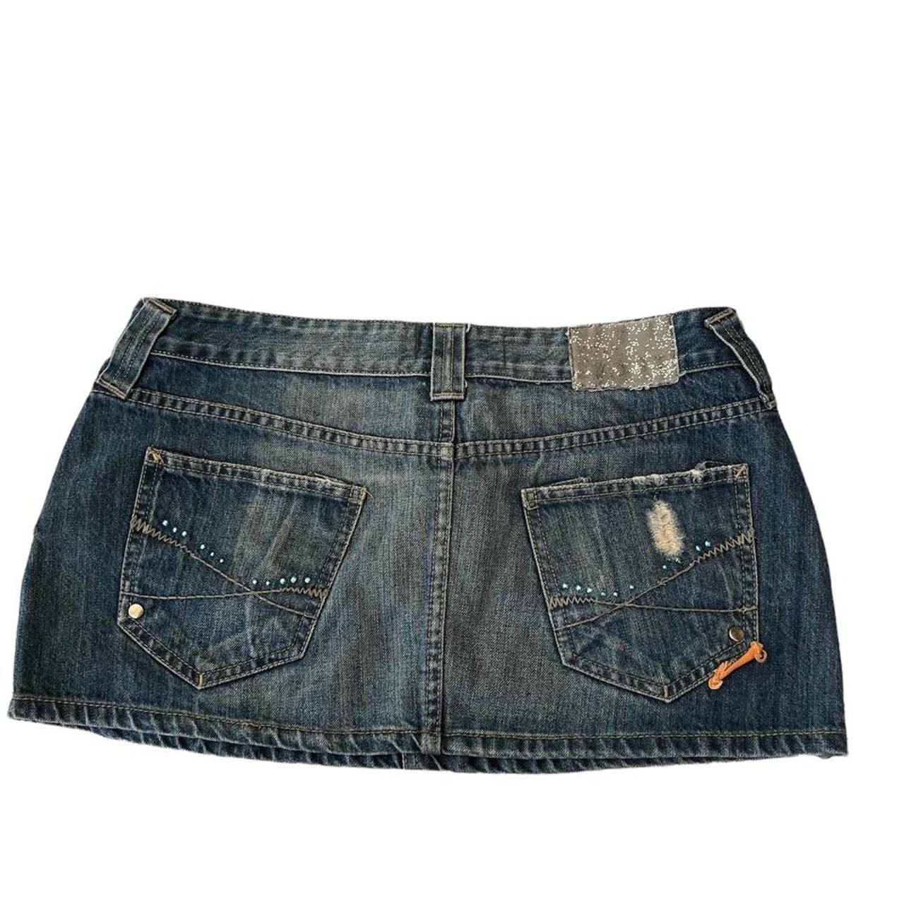 vintage low rise mini/micro skirt vintage... - Depop