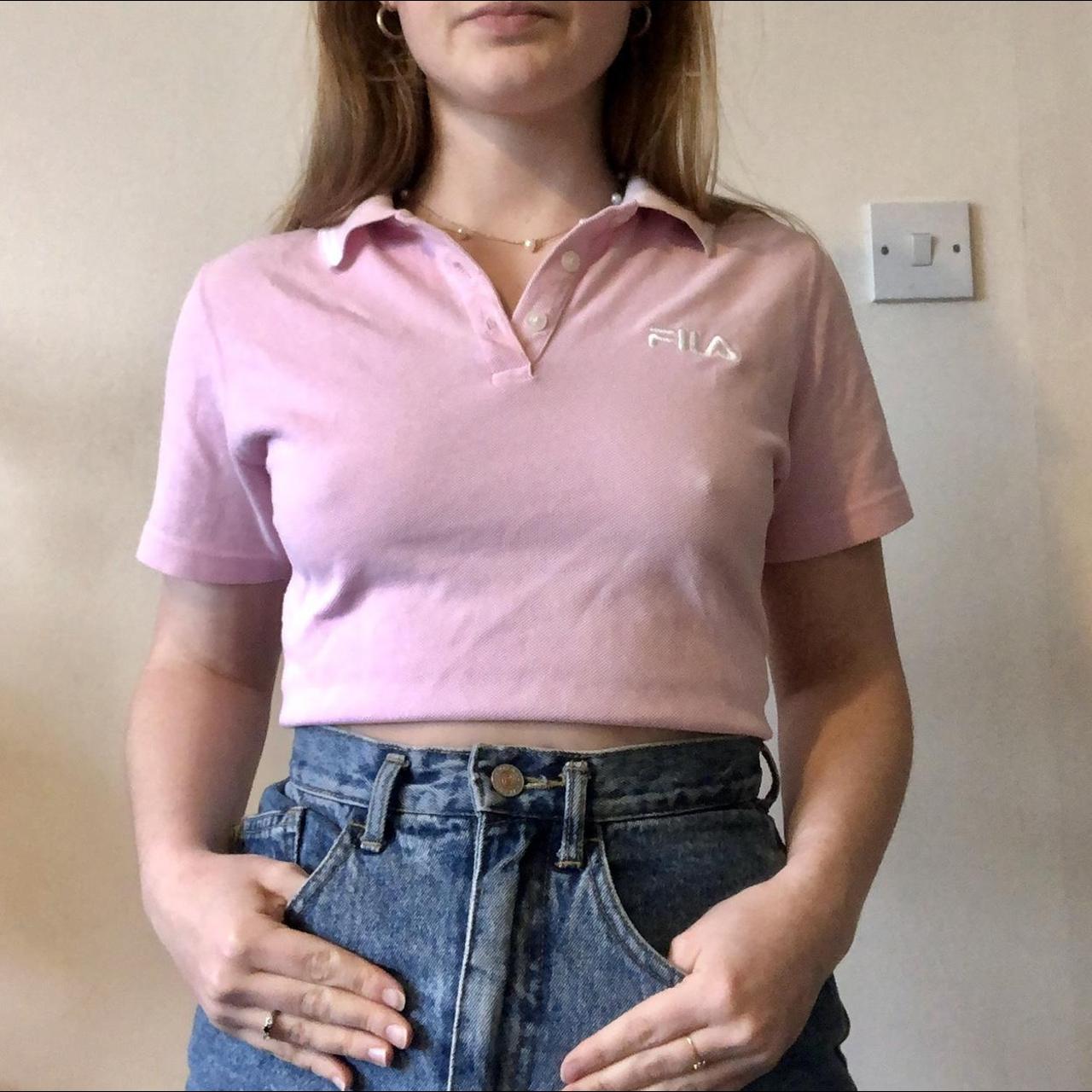 Fila cropped online polo