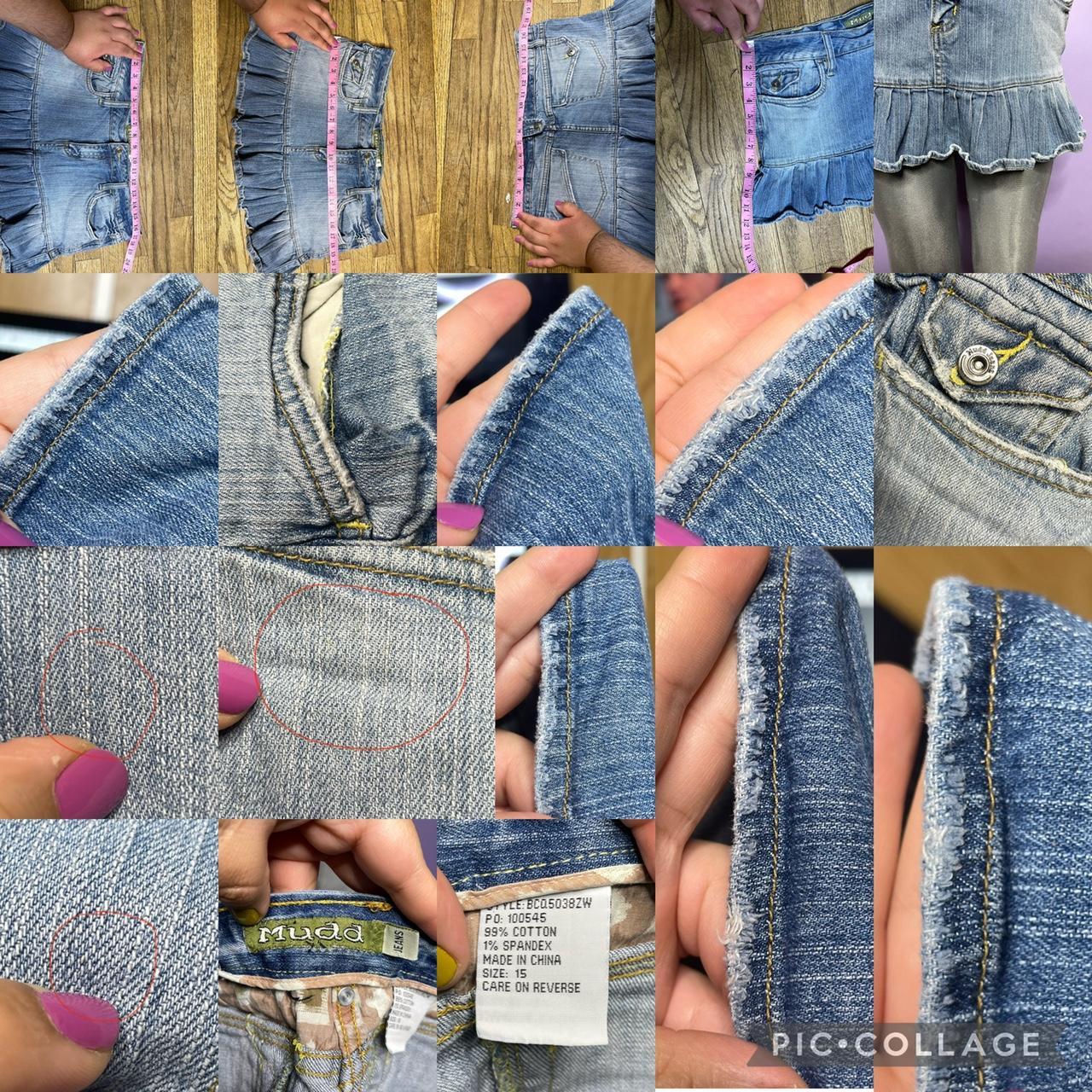 2000s-pleated-light-wash-denim-mini-skirt-fits-depop