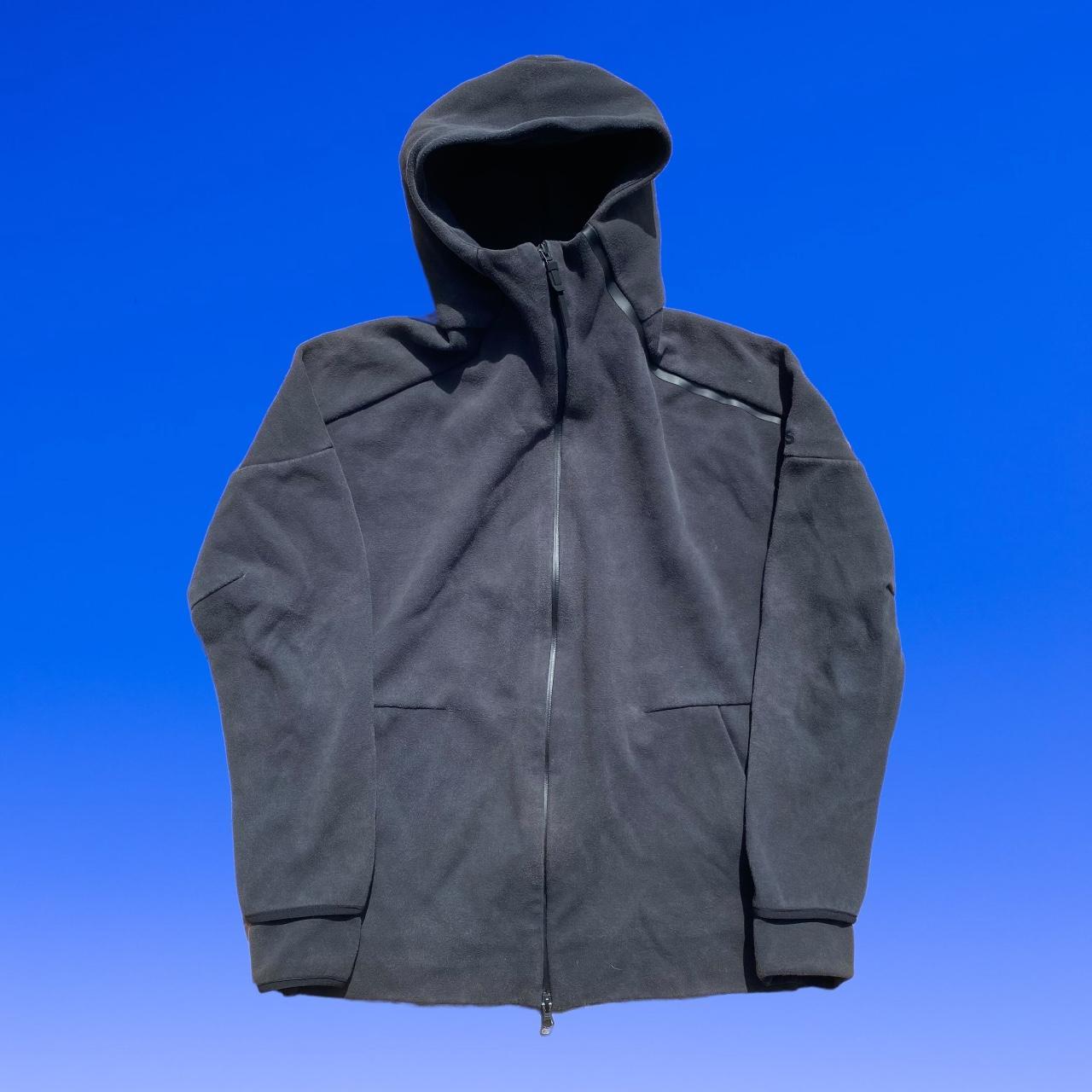 Adidas Black Dri Fit Tech Fleece Jacket Coat... Depop