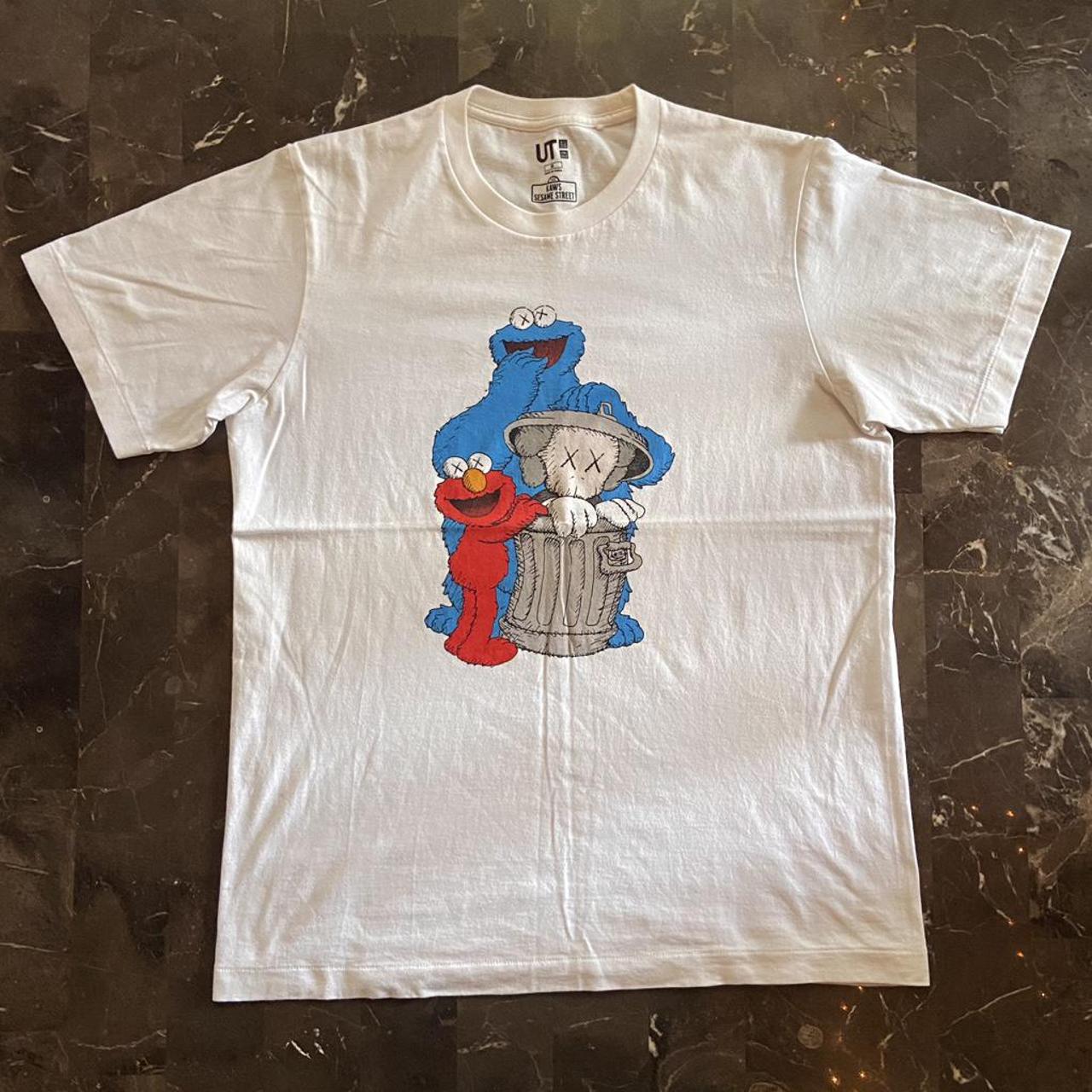 Kaws Uniqlo Sesame Street Companion Trash Can... - Depop