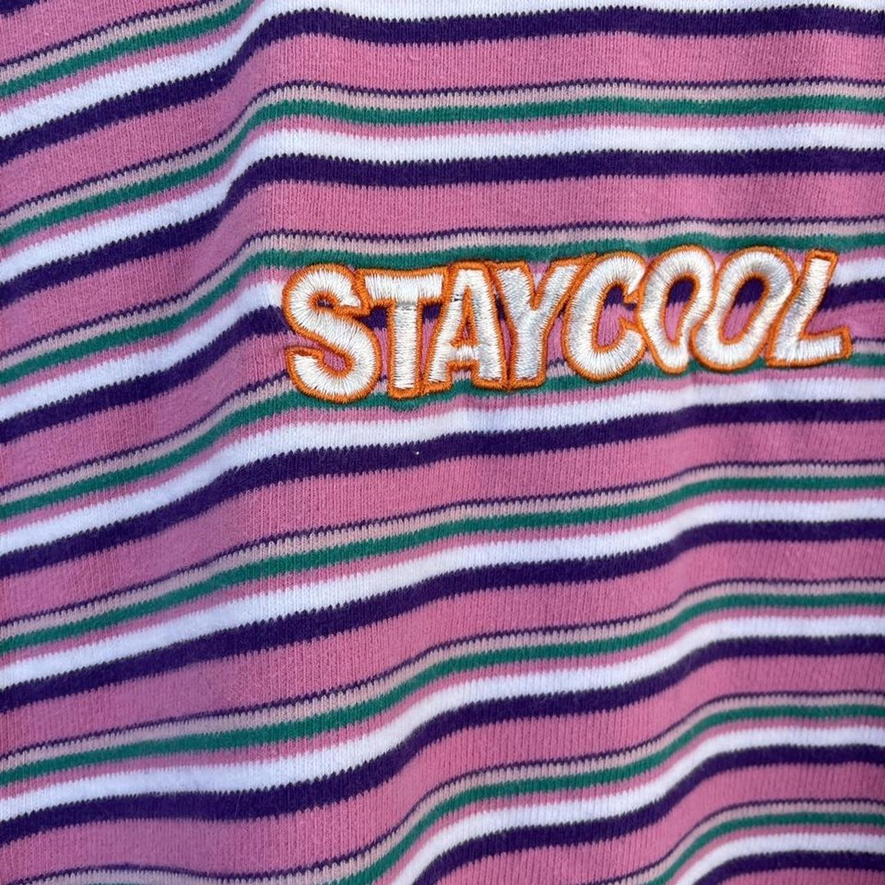STAY COOL NYC Men's Pink T-shirt | Depop