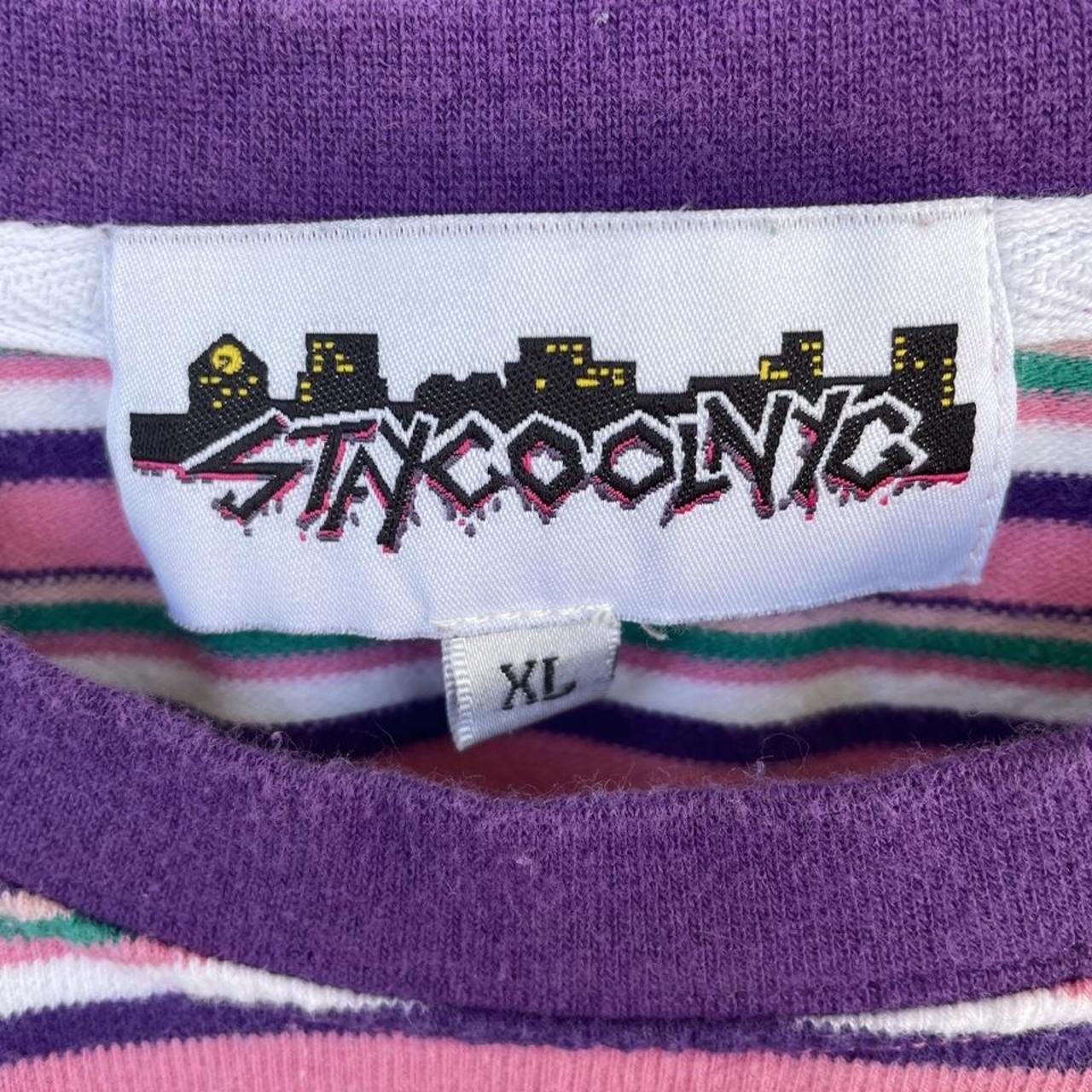 STAY COOL NYC Men's Pink Tshirt Depop