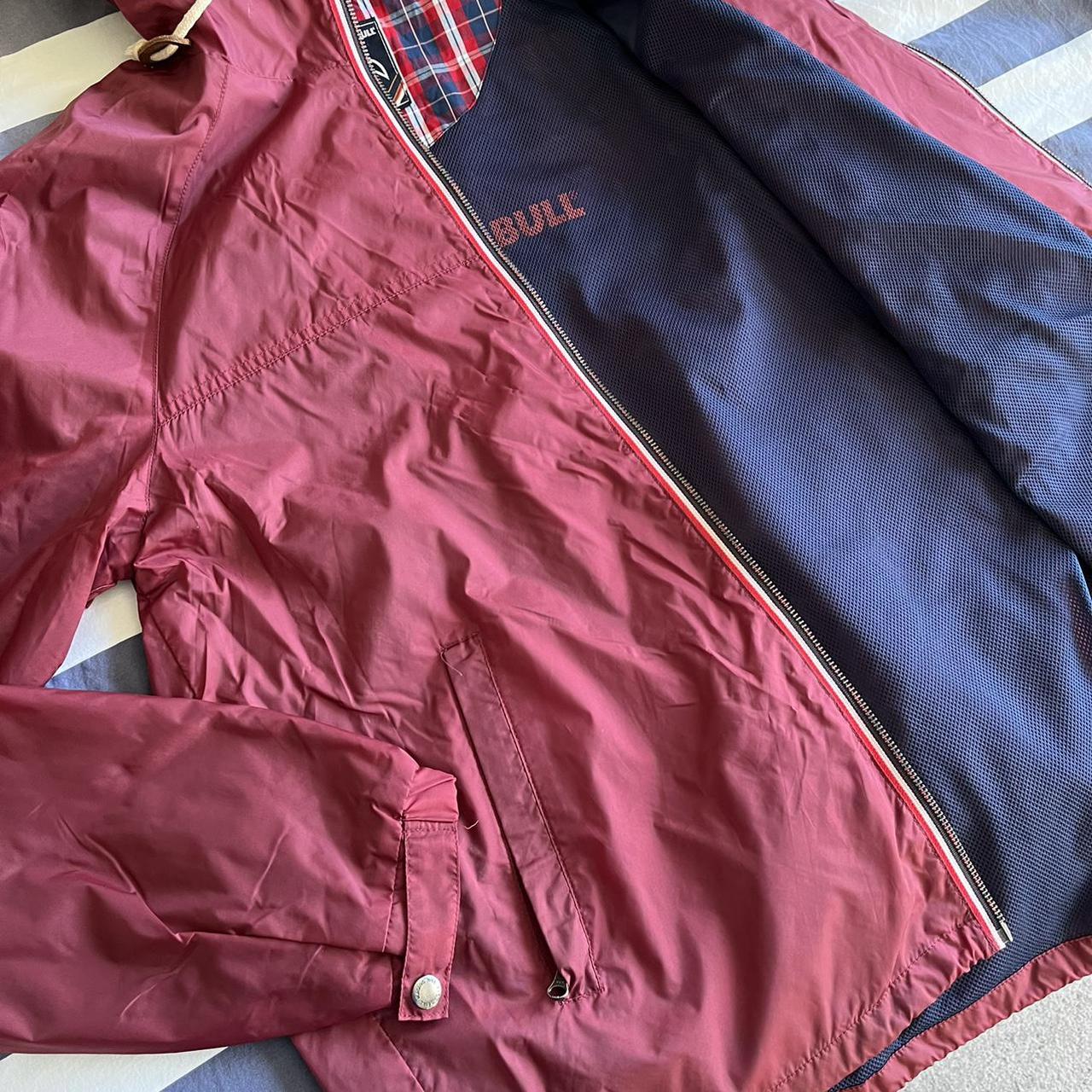 Men's Red and Burgundy Jacket | Depop