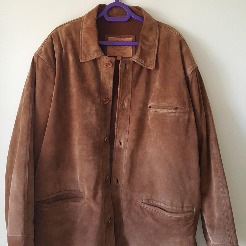 Ciro Citterio vintage leatherwear brown suede coat Depop