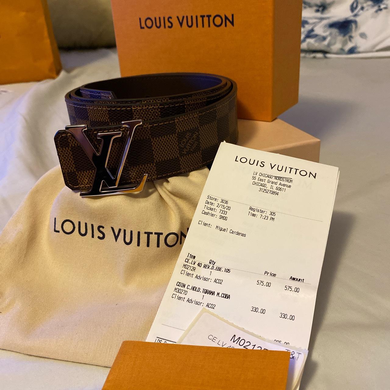 Authentic Louis Vuitton LINE 40MM REVERSIBLE BELT - Depop