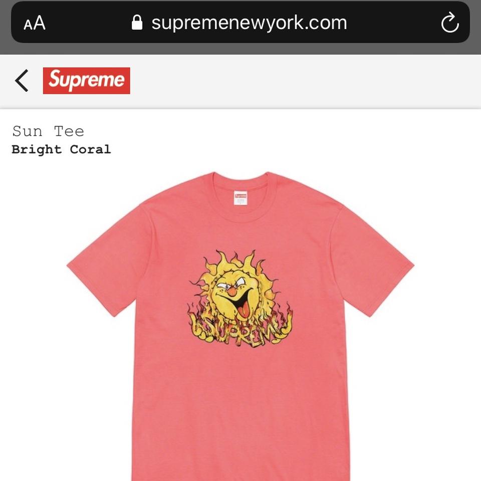 Sun tee hot sale supreme