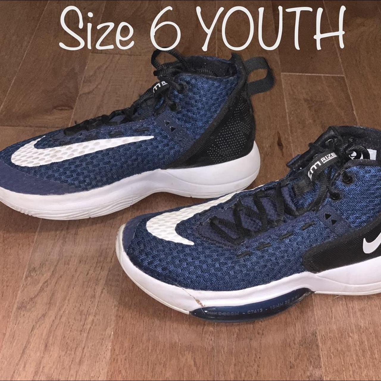 Nike Zoom Rize 2 Basketball Shoes Size 6 Youth