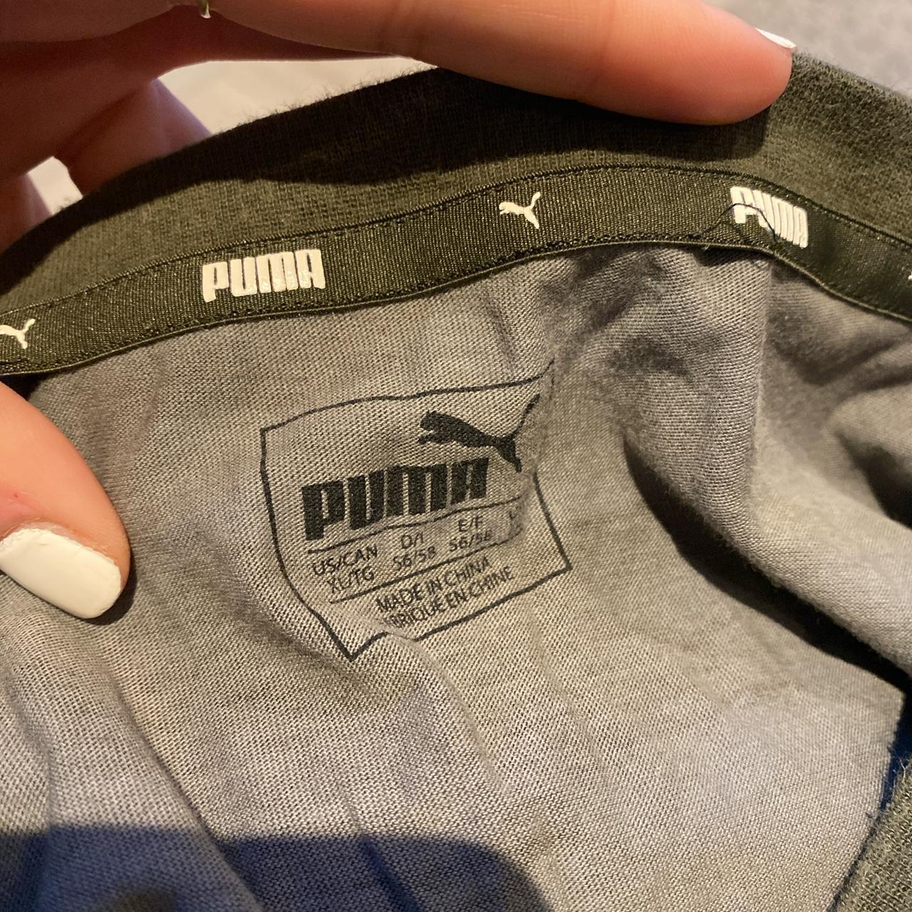 Puma, camo tshirt. Size XL (mens), but unisex. Used... - Depop