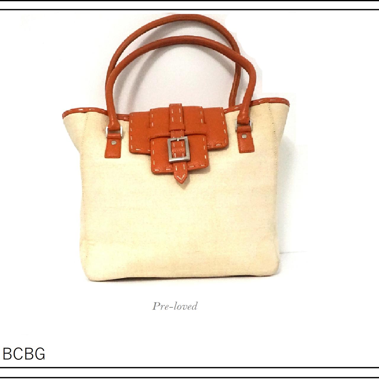 Bcbgmaxazria canvas store tote