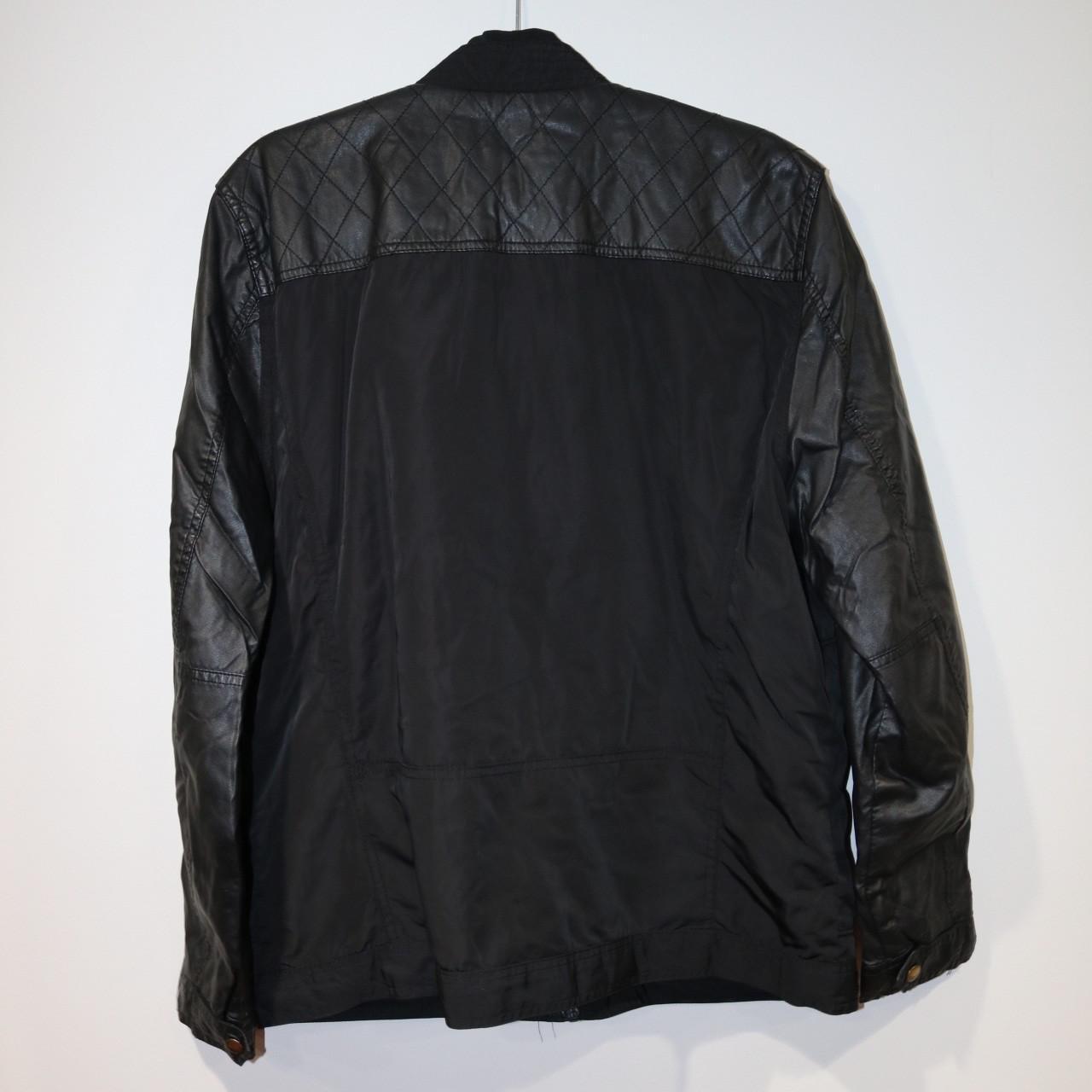 structure leather jacket