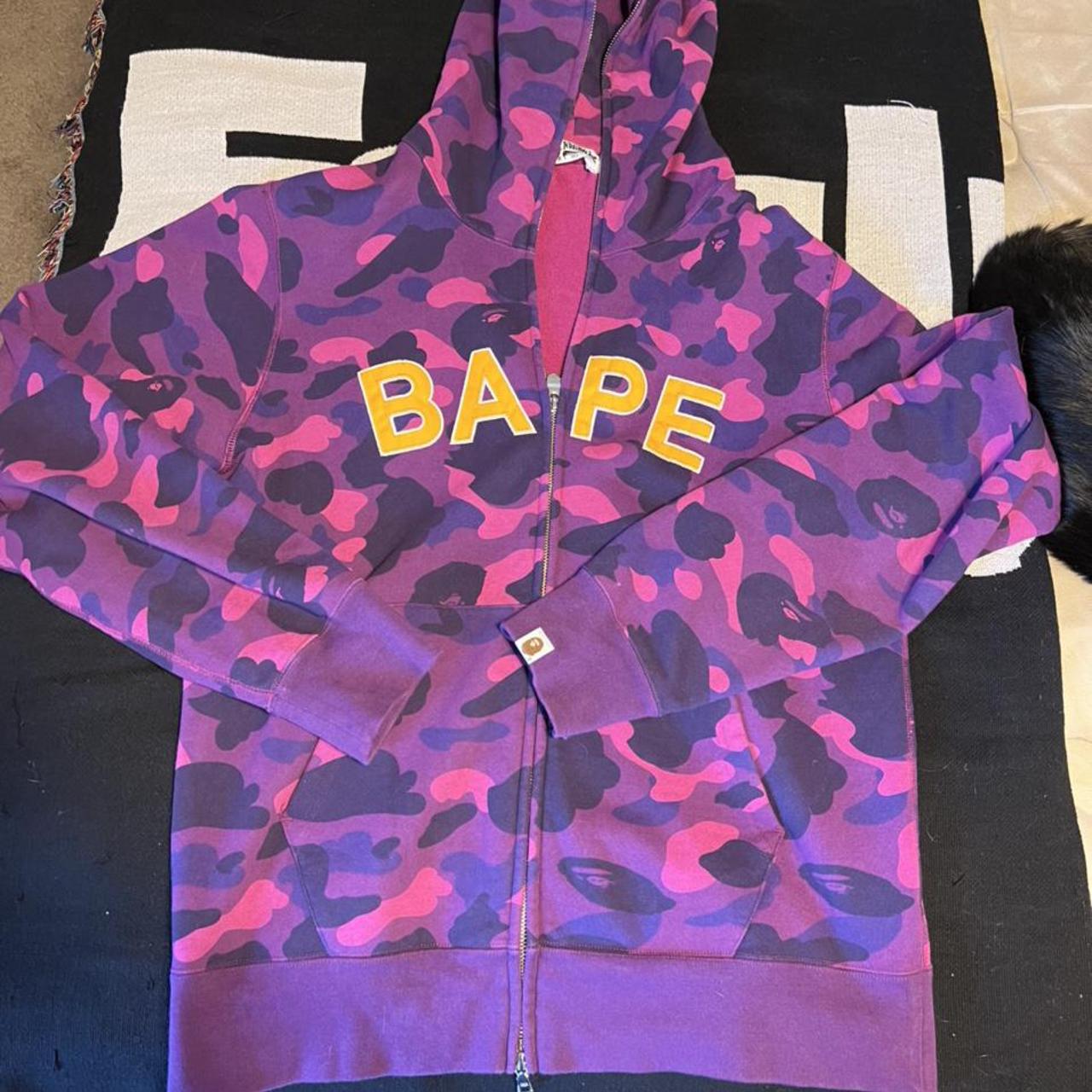 Los Angeles Lakers/Kobe Bryant inspired Bape Zip Up... - Depop