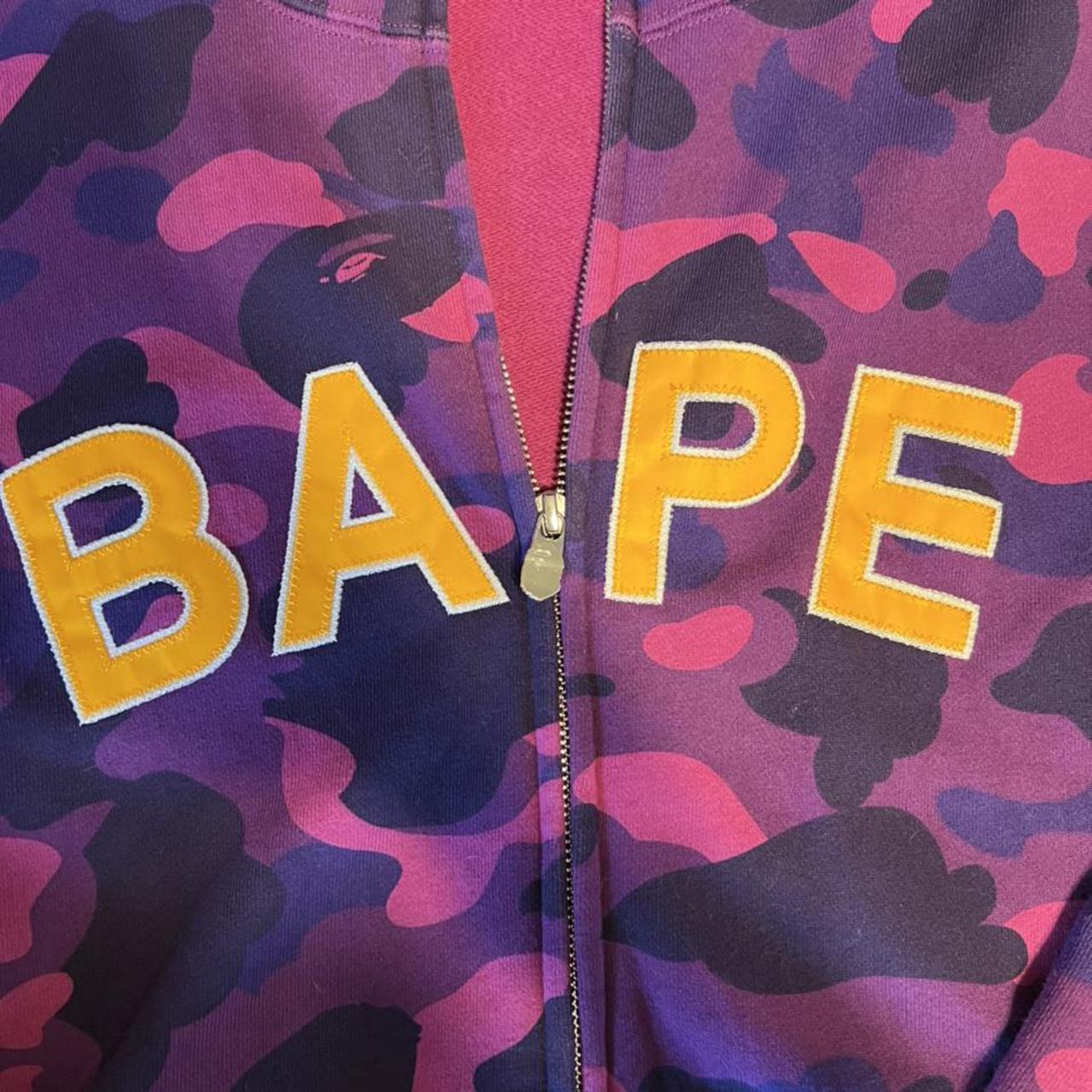 Los Angeles Lakers/Kobe Bryant inspired Bape Zip Up... - Depop