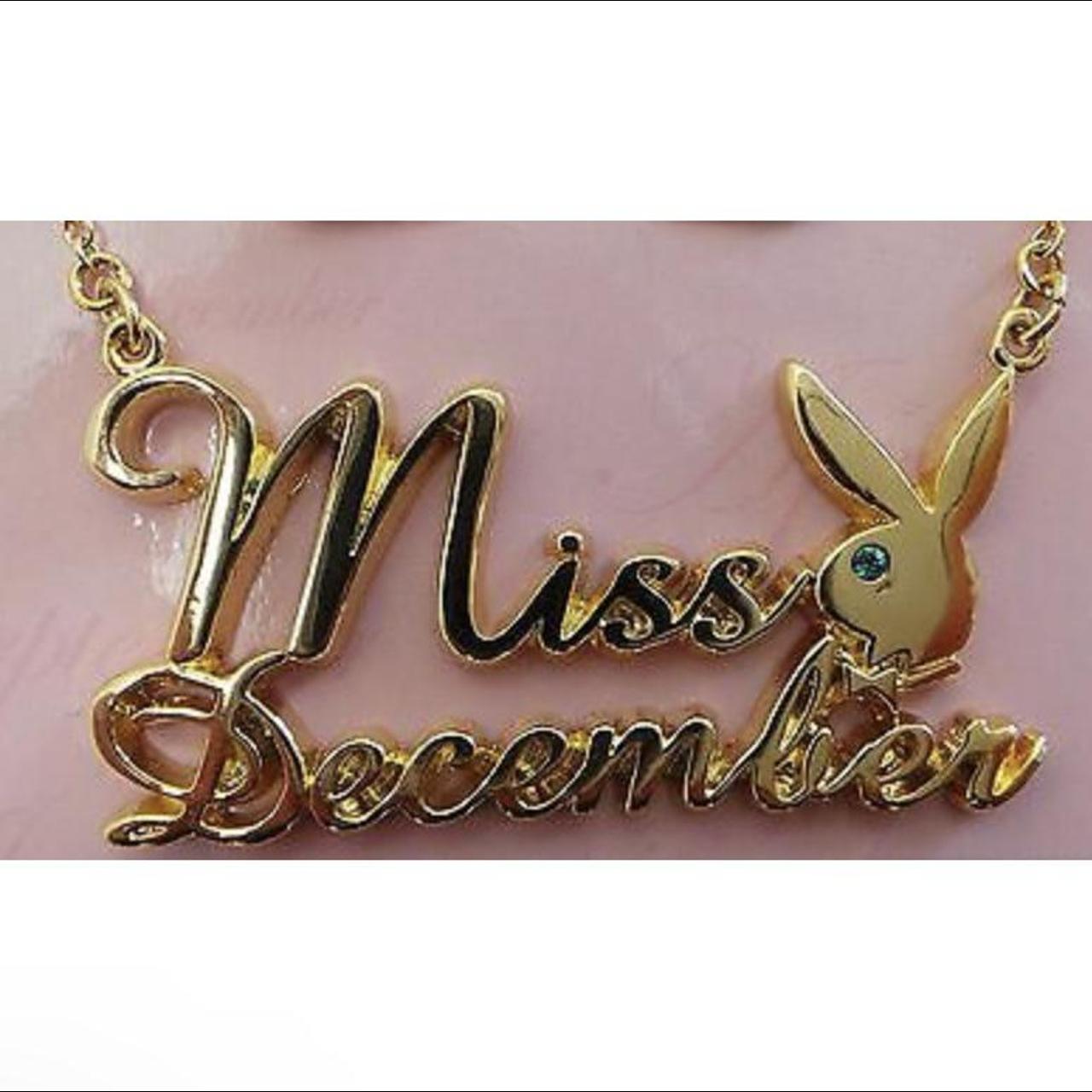 playboy miss december necklace