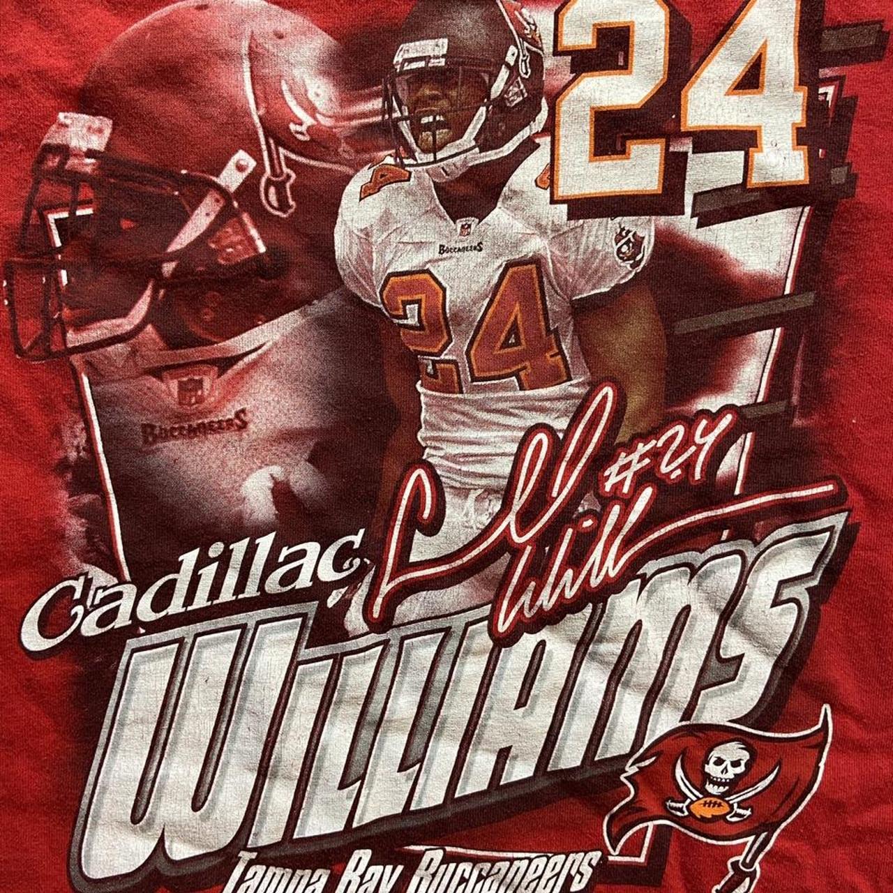 NFL Players Tampa Bay Buccaneers #24 Cadillac Williams Jersey Mens