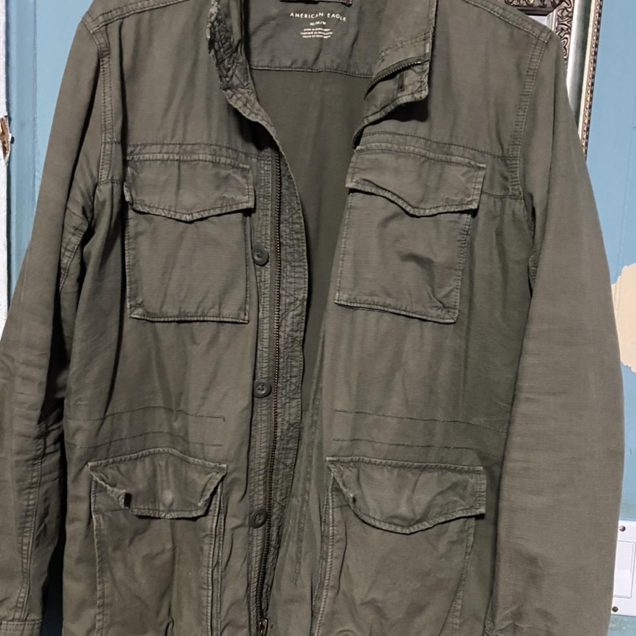 American eagle olive on sale jacket