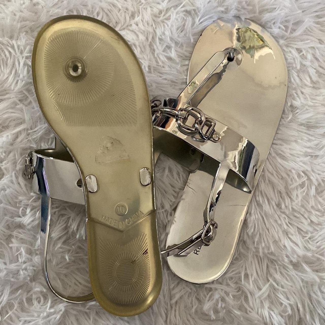 Rebecca Minkoff silver mirror T strap Depop