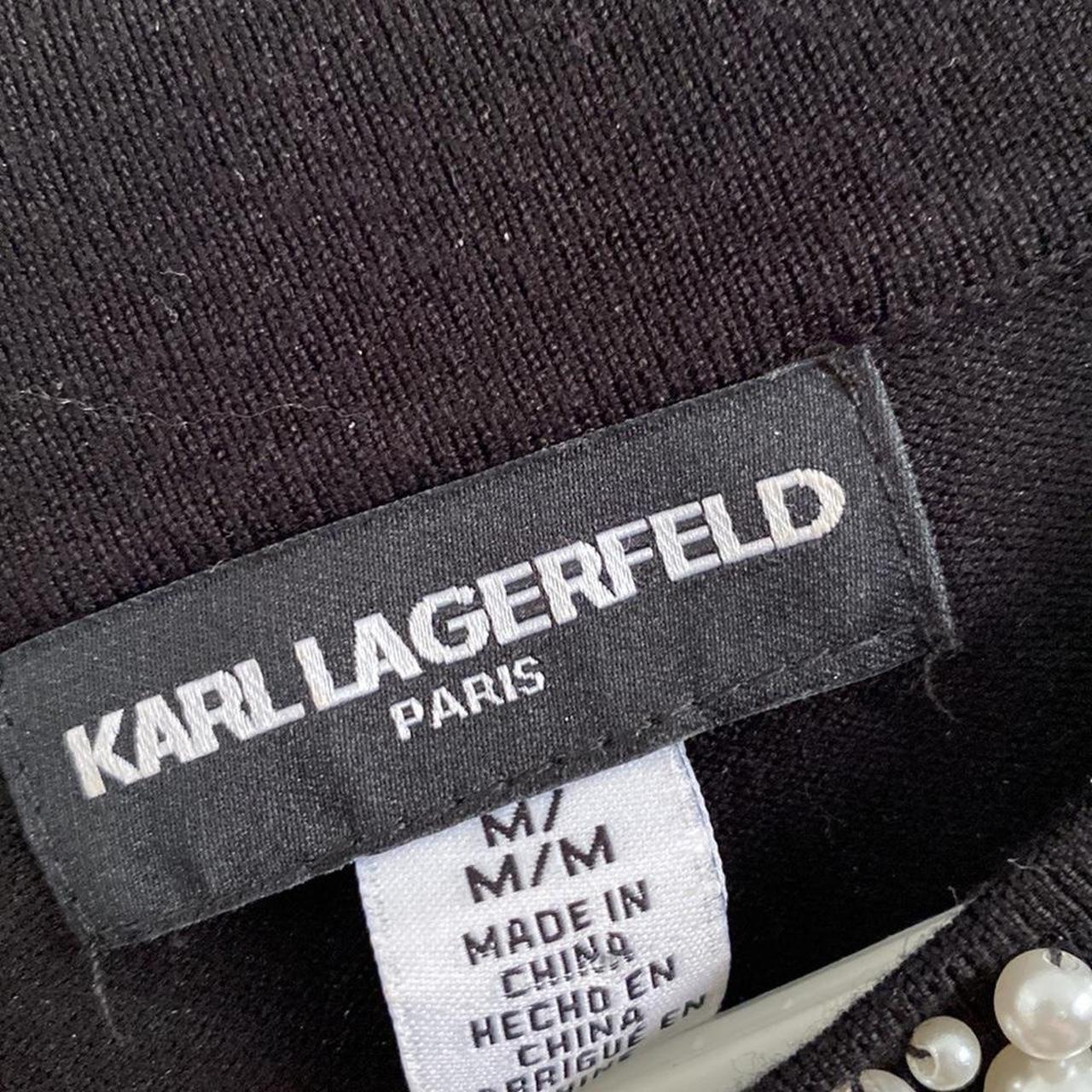 Karl Lagerfeld Women's Black Jumper | Depop