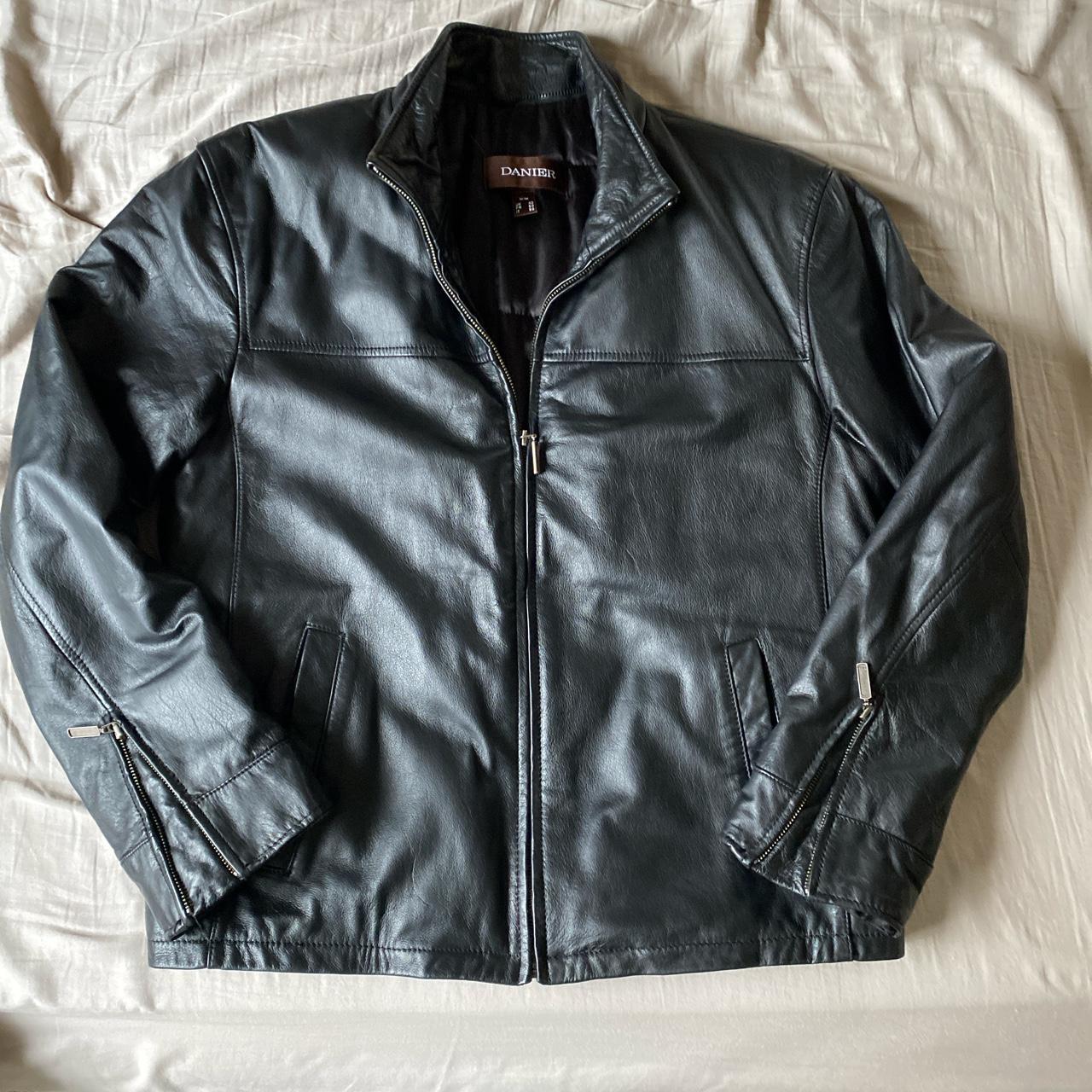 danier black leather jacket